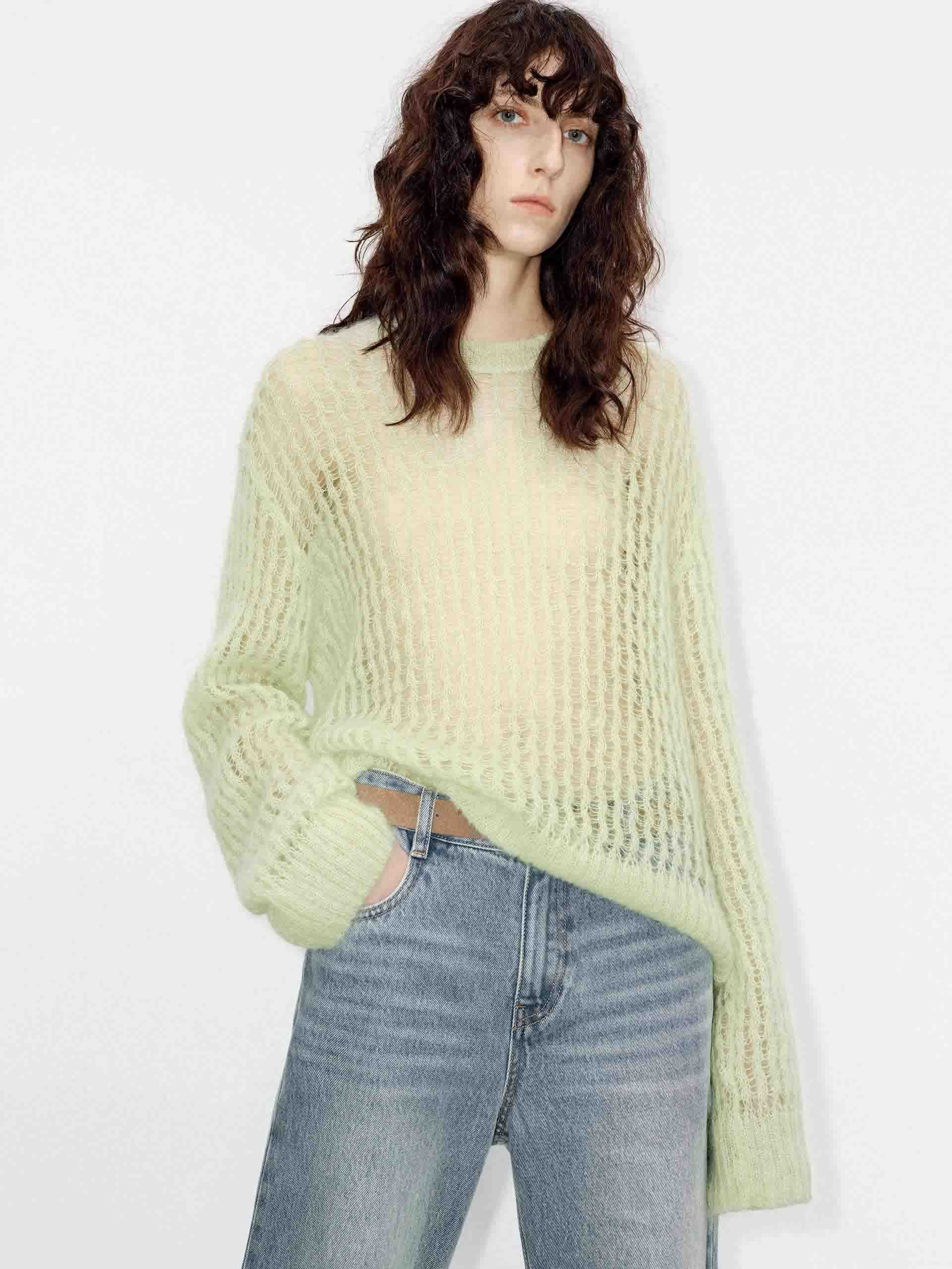 Loose Crochet Knit Sweater - Image 14