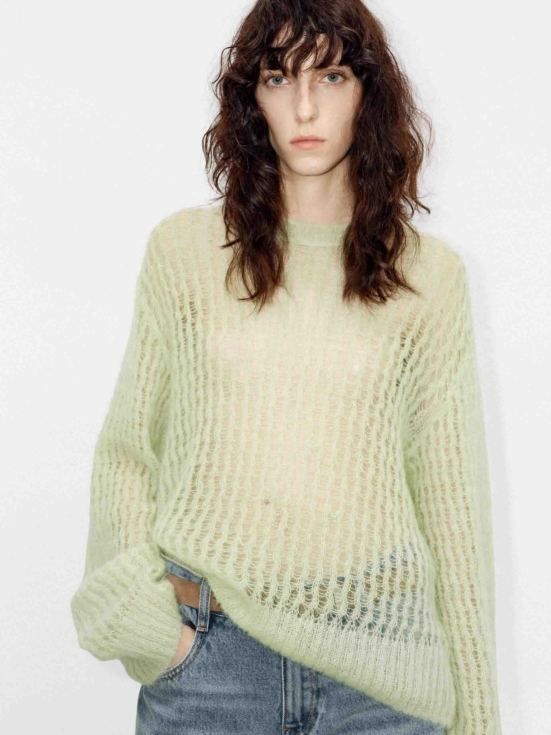Loose Crochet Knit Sweater - Image 16