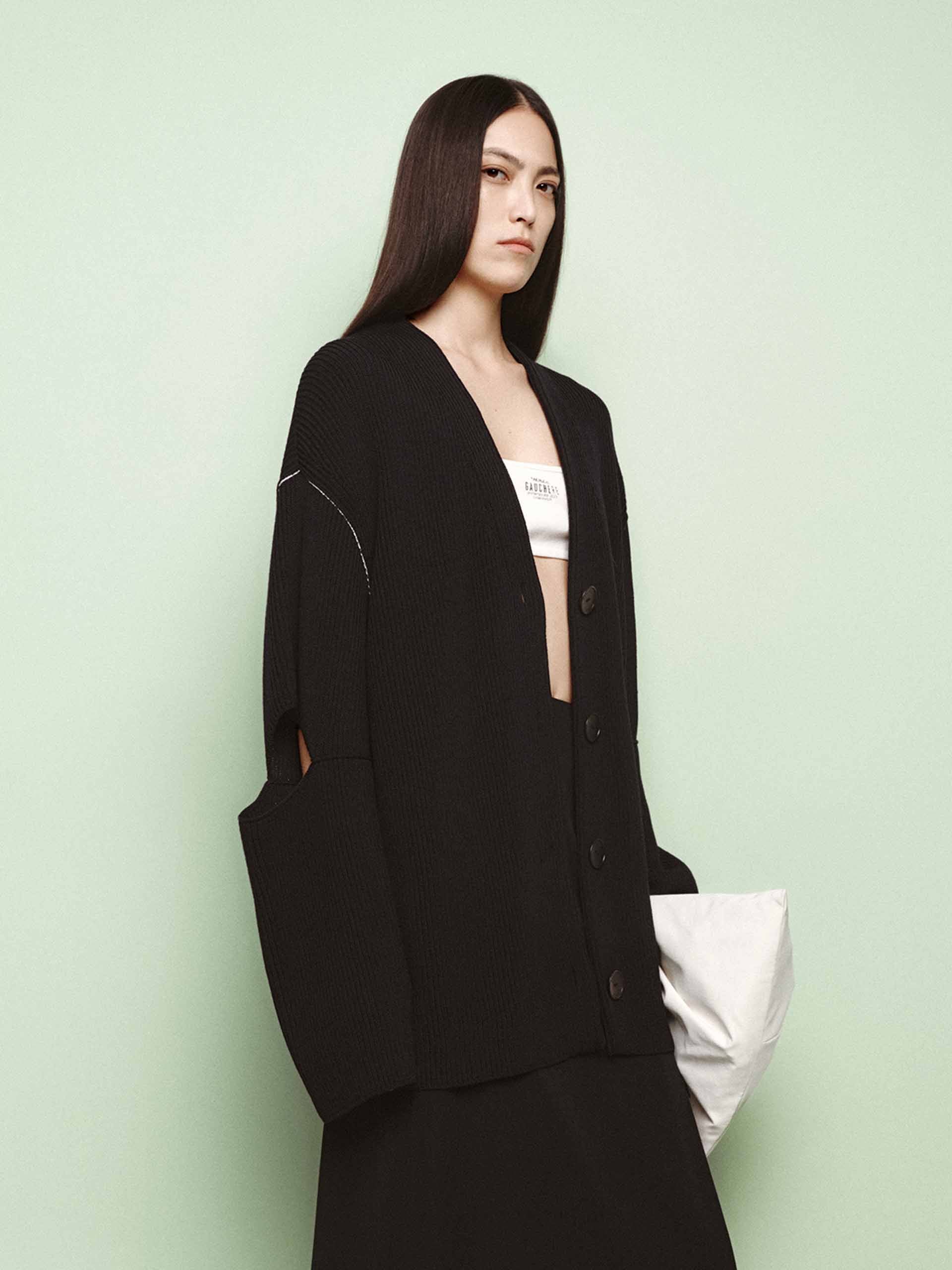 Loose Cutout Sleeve Cardigan - Image 15