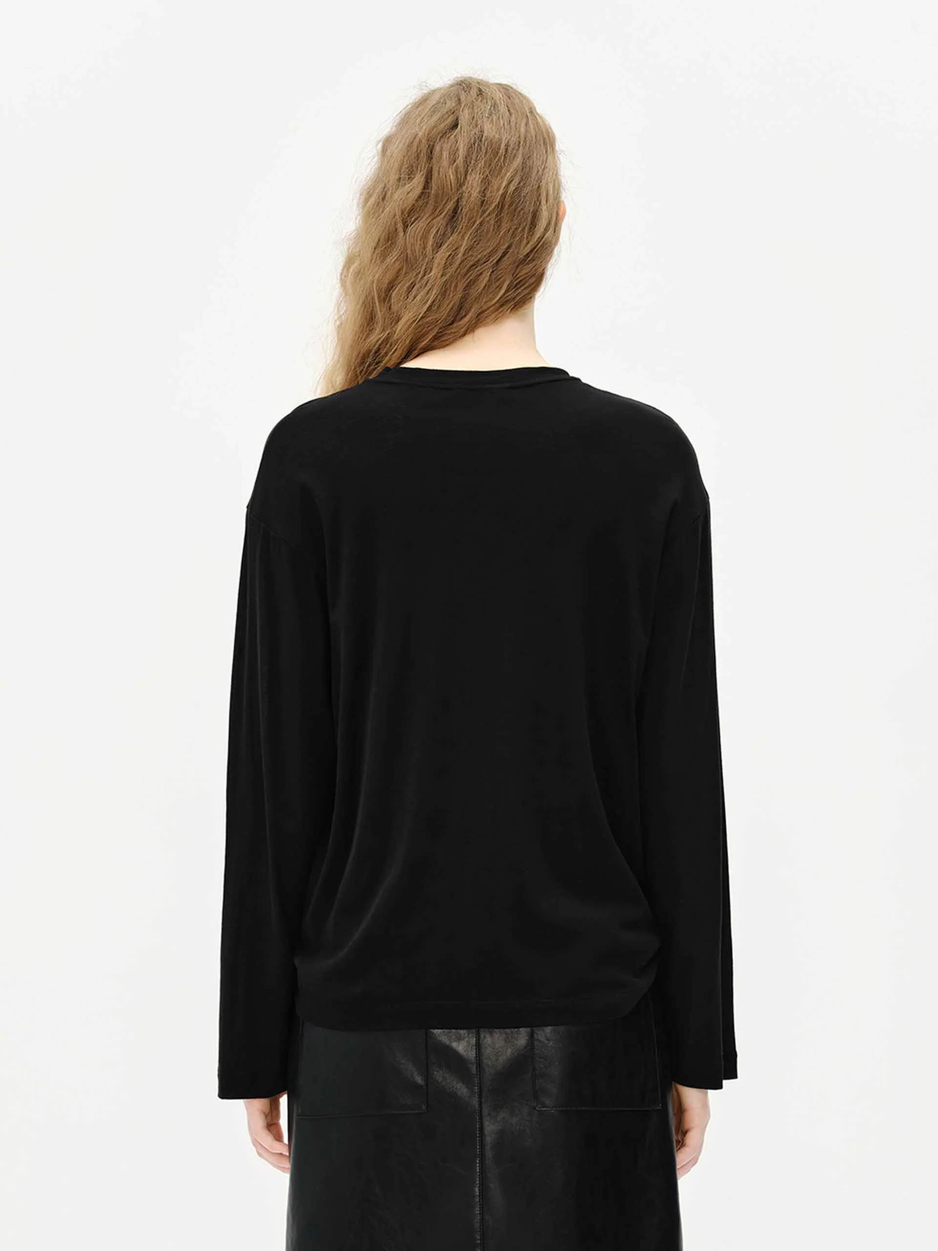 Loose Letter Print T-shirt - Image 3