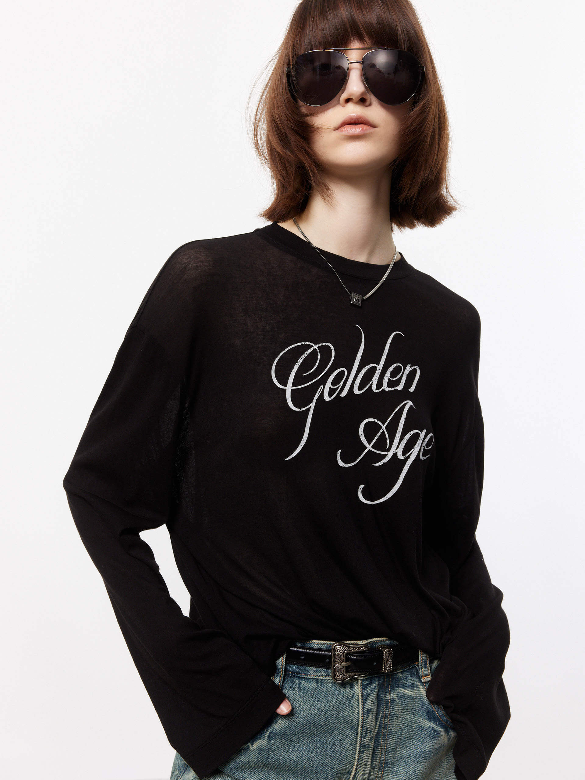 Loose Long Sleeve T-shirt - Image 9