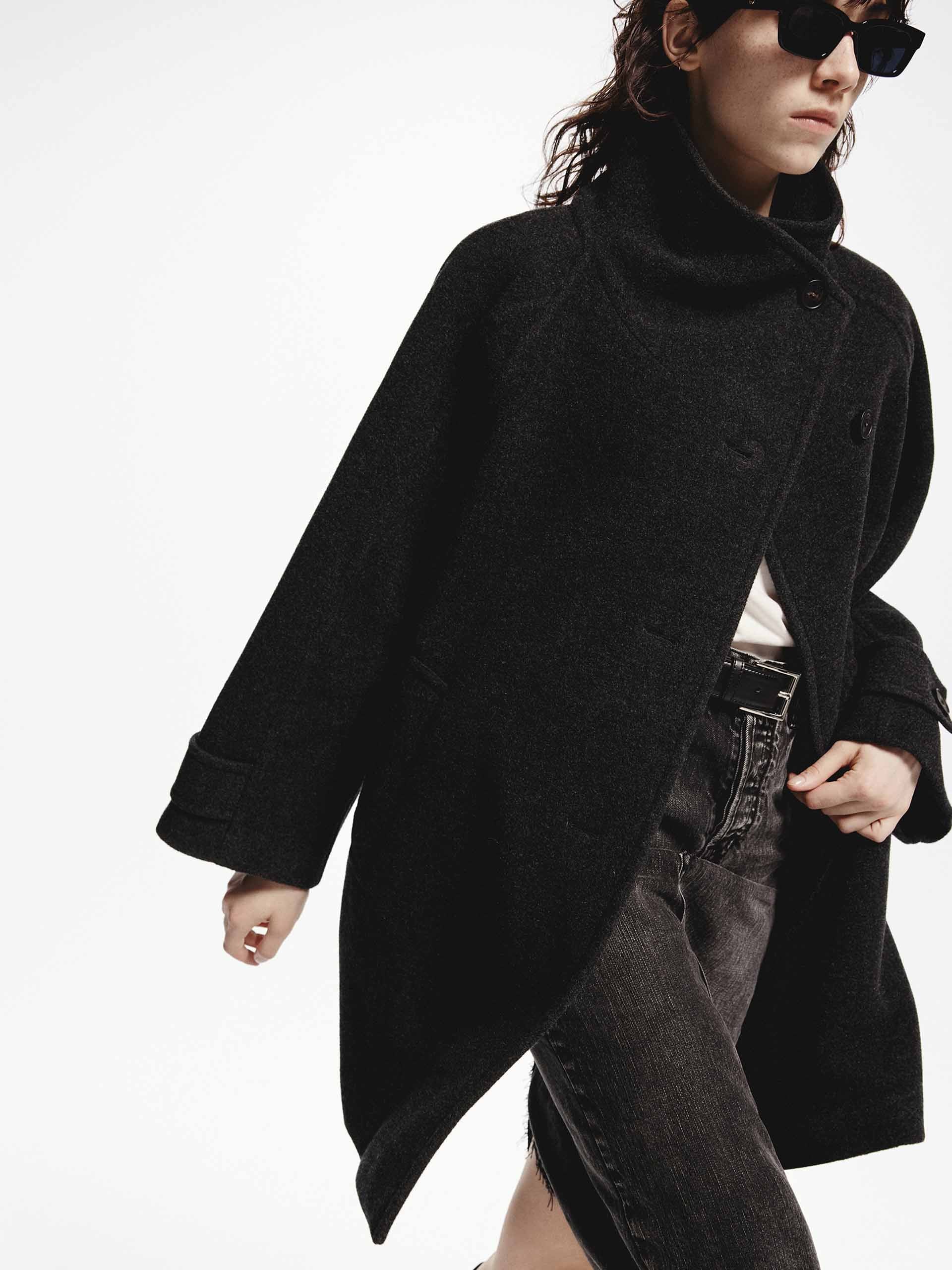 Loose Midi Wool Coat - Image 7