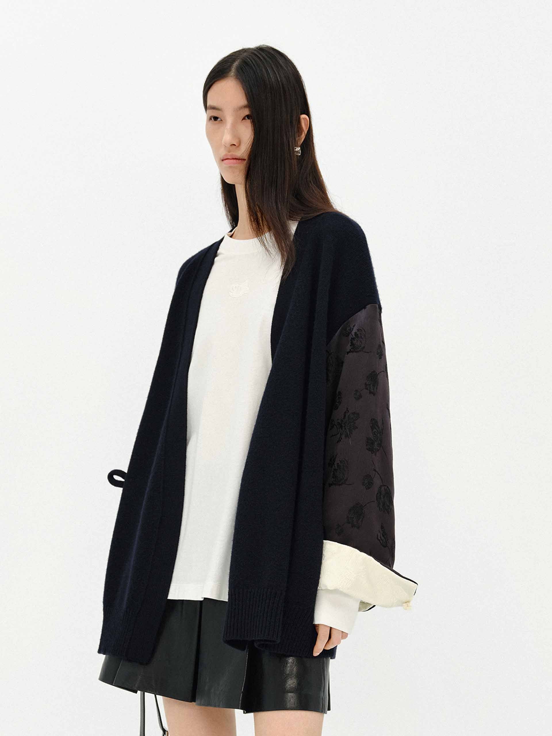 Loose Paneled Cardigan - Image 3