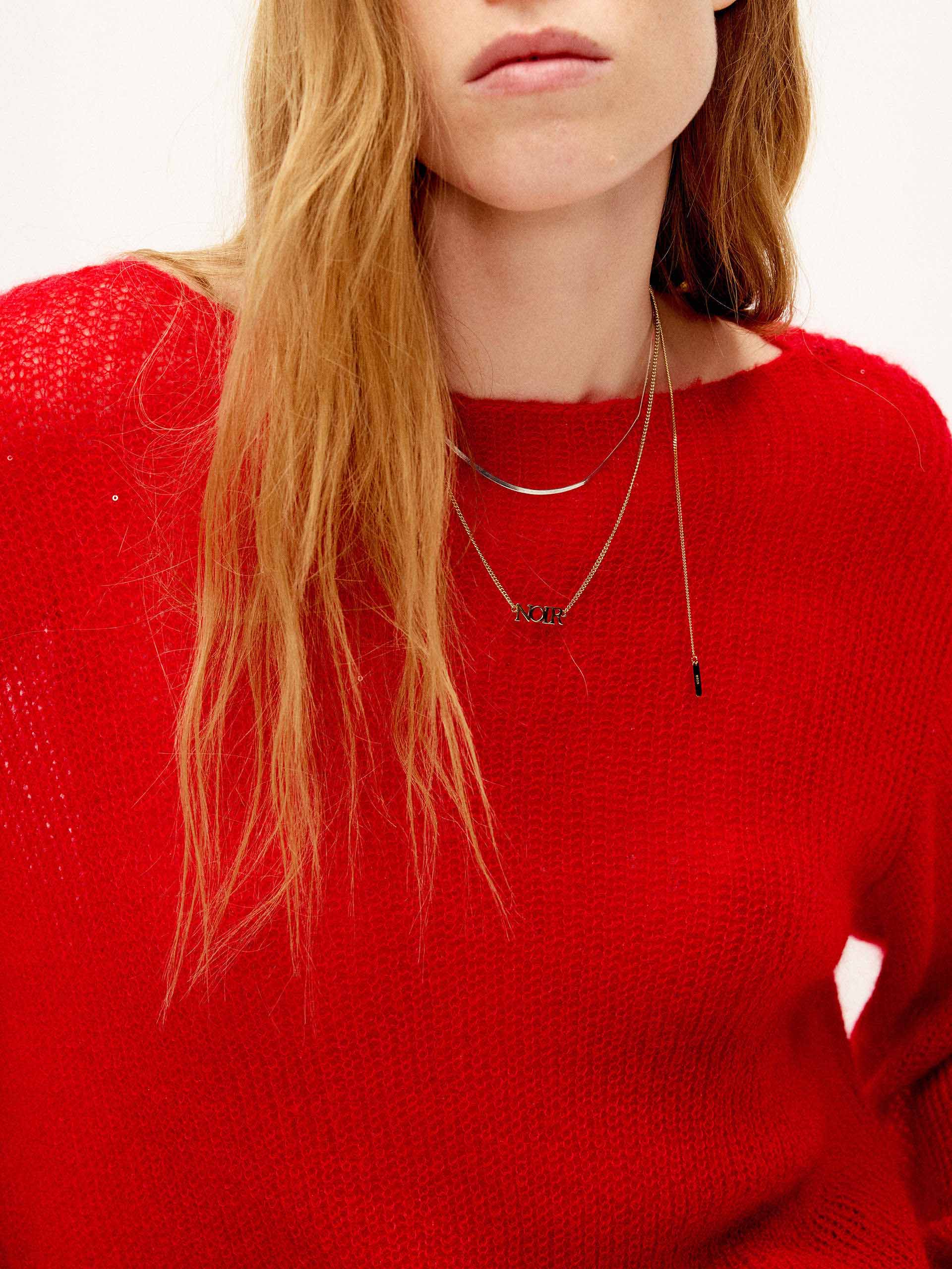 Lurex Boat Neck Knitted Top - Image 7