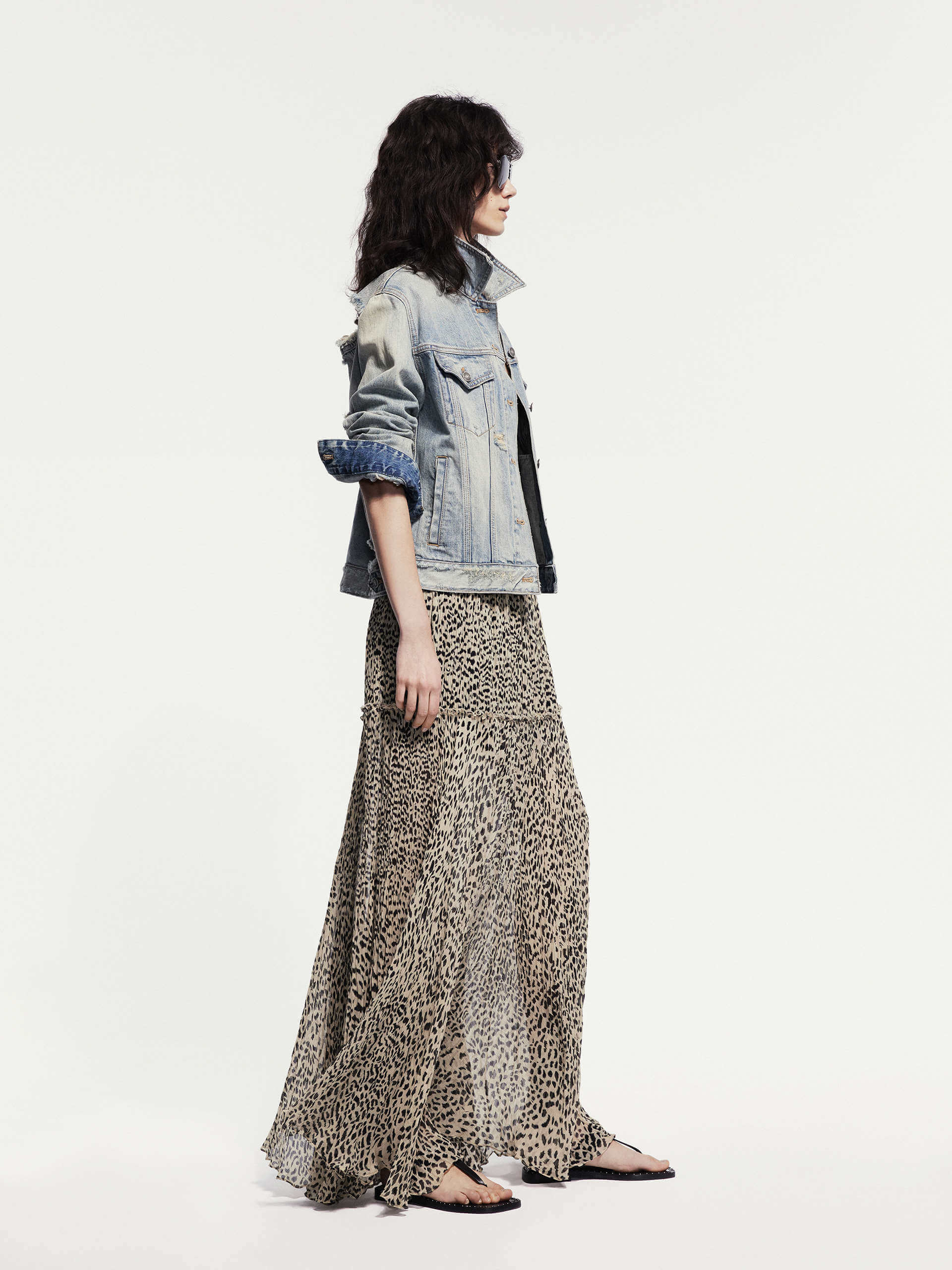 Maxi Leopard Print Skirt - Image 7
