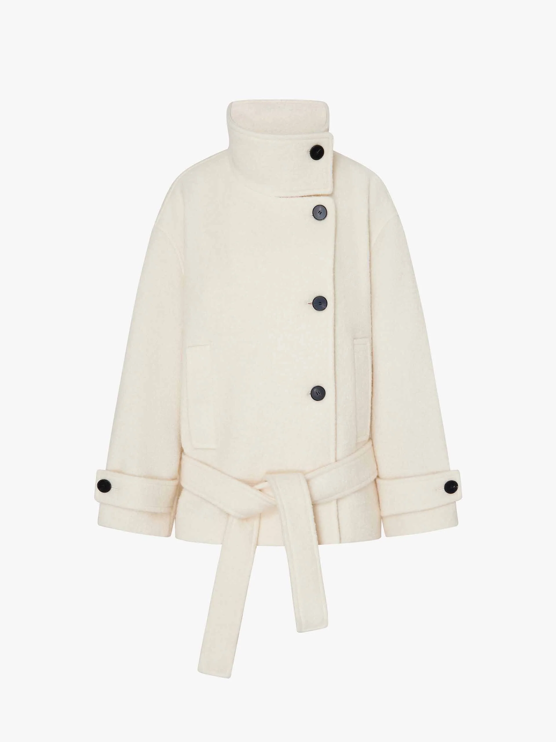 Merino Wool Belt Coat - Image 5
