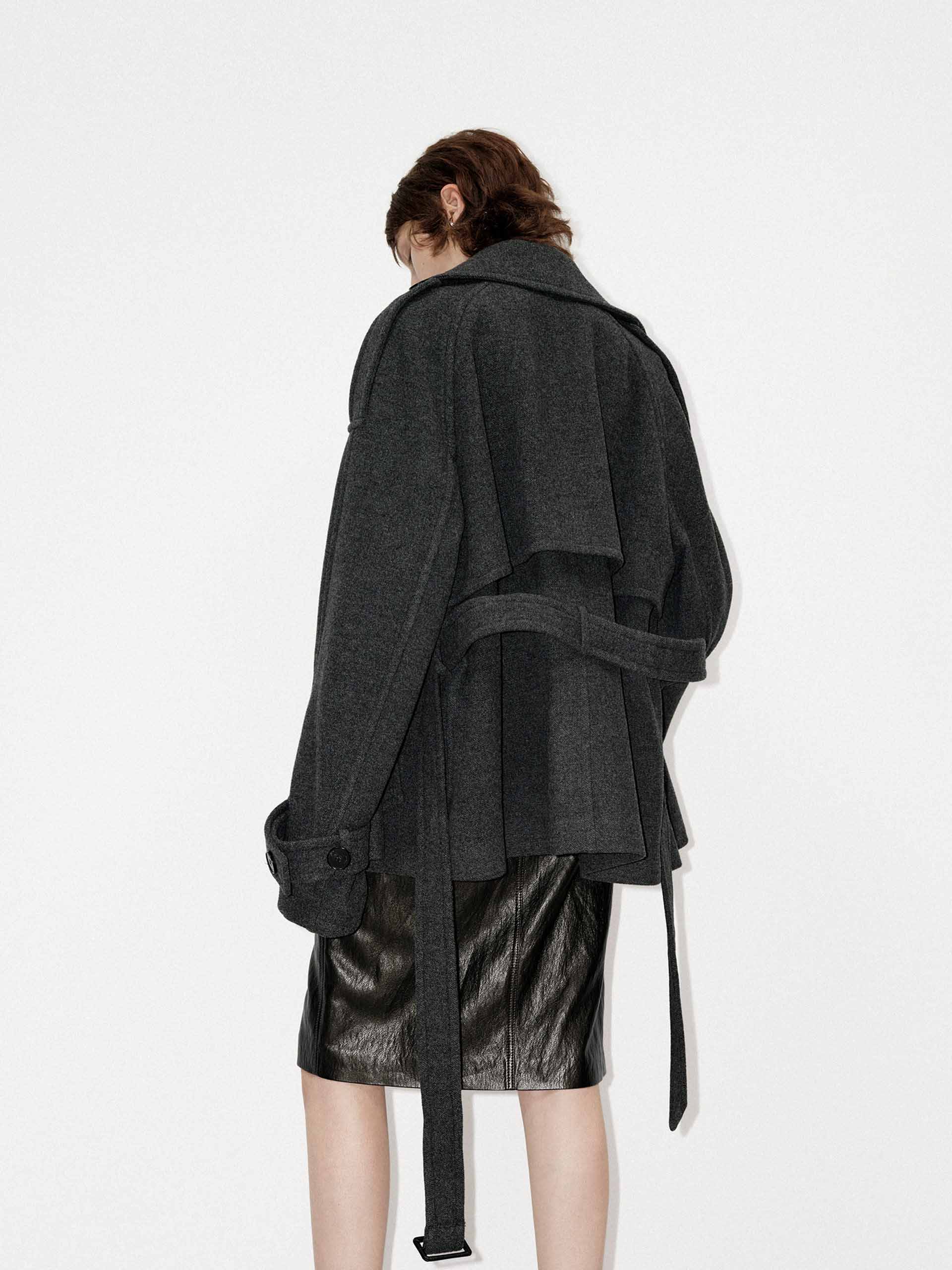 Merino Wool Belted Coat - Image 11