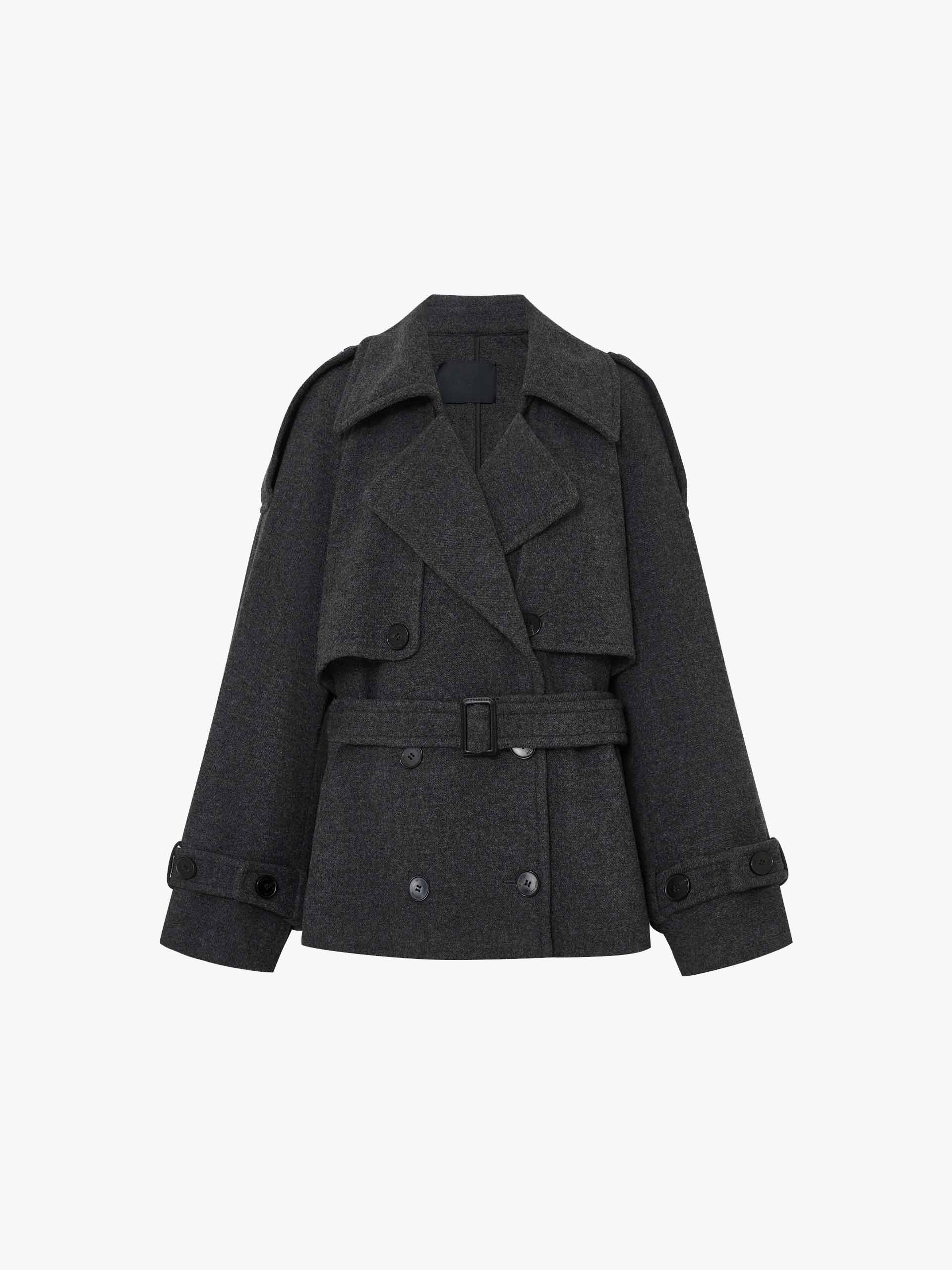 Merino Wool Belted Coat - Image 13
