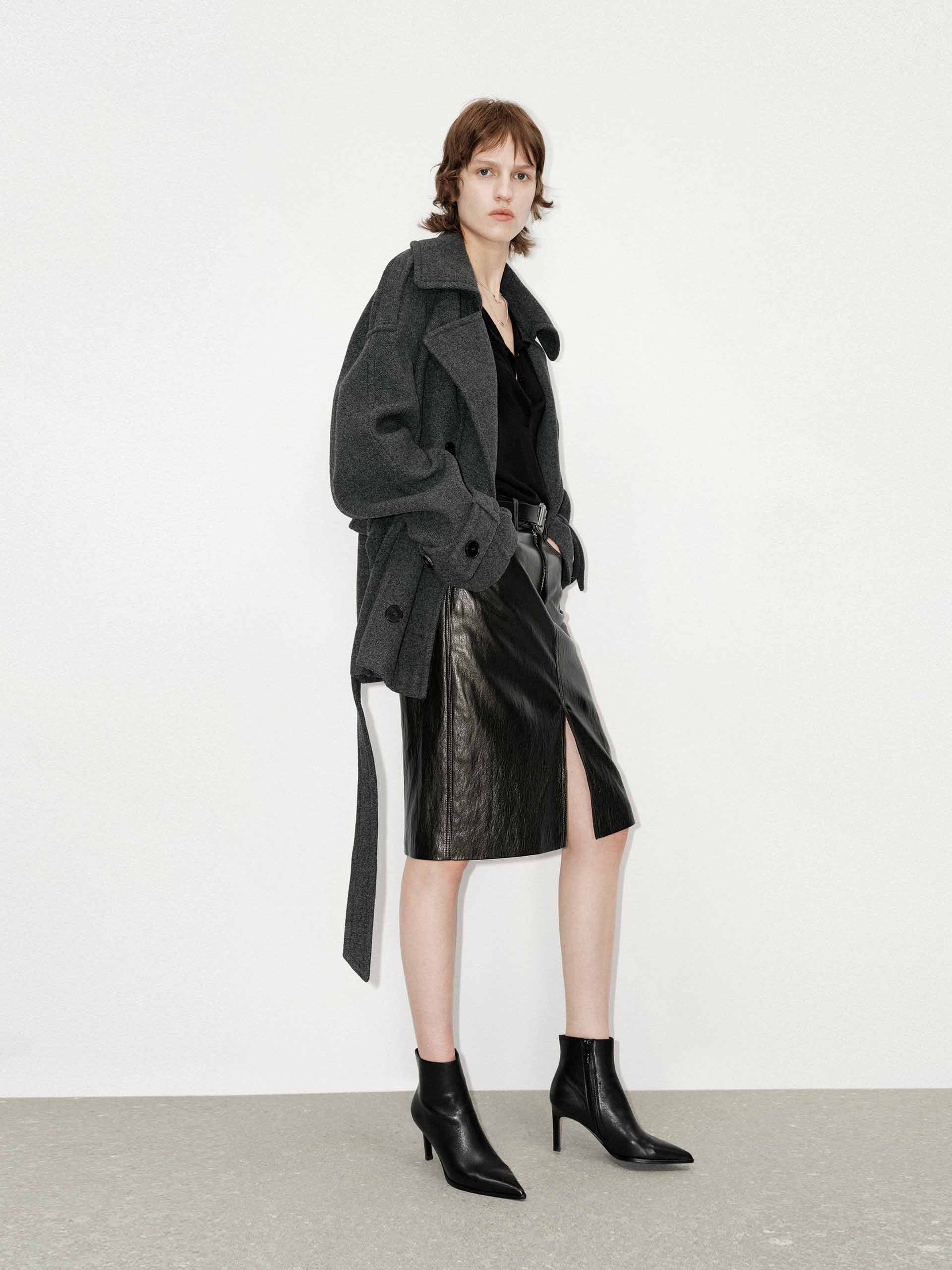 Merino Wool Belted Coat - Image 16