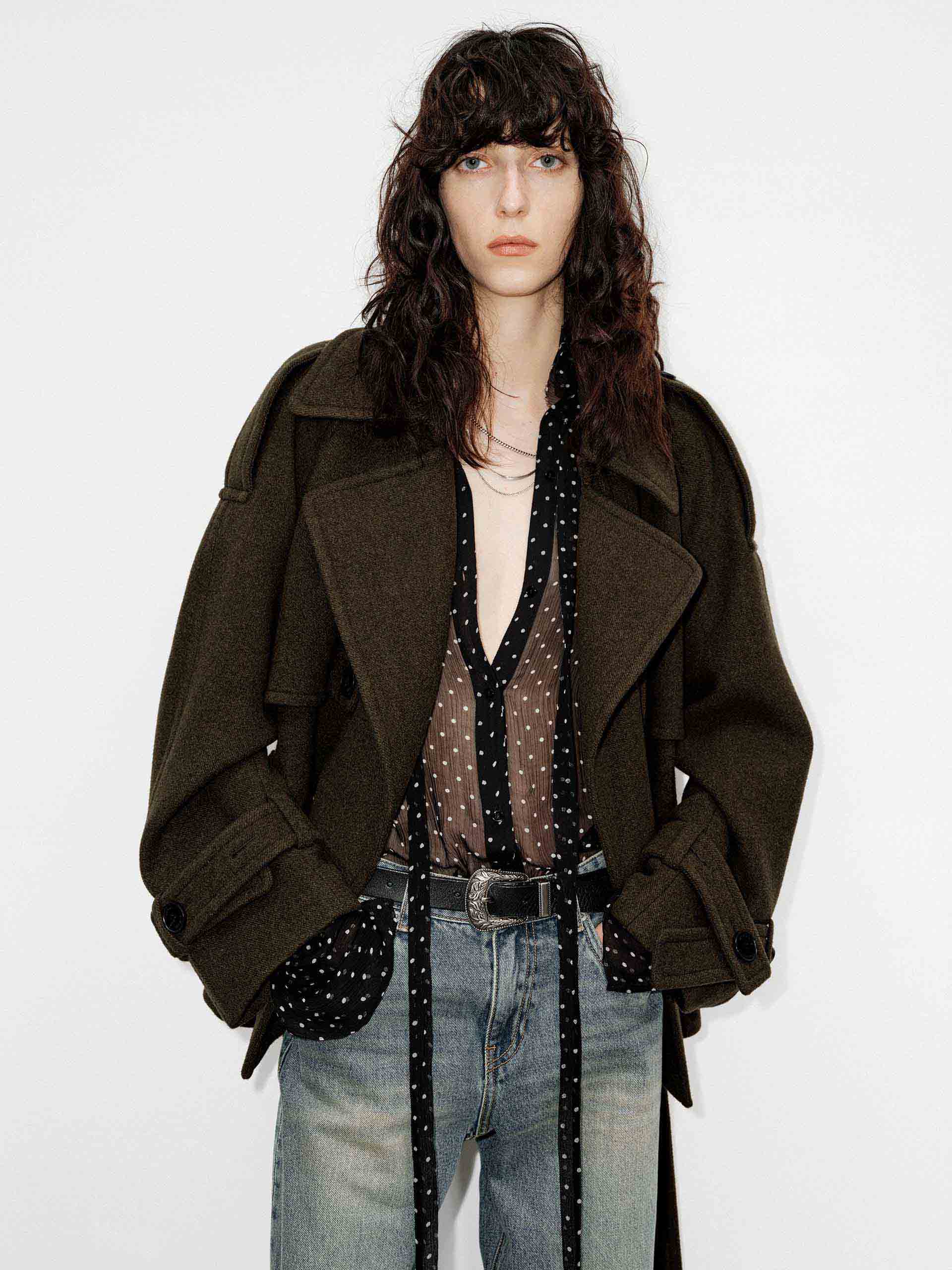 Merino Wool Belted Coat - Image 2