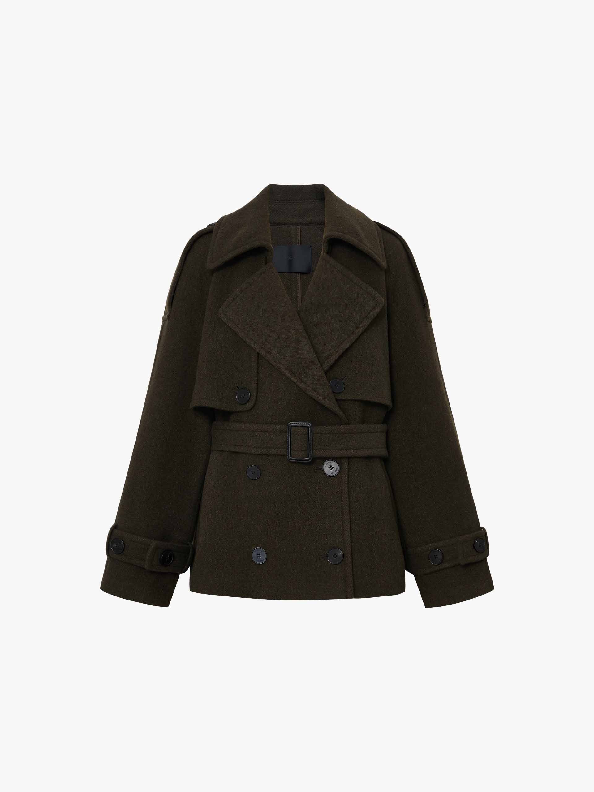 Merino Wool Belted Coat - Image 5