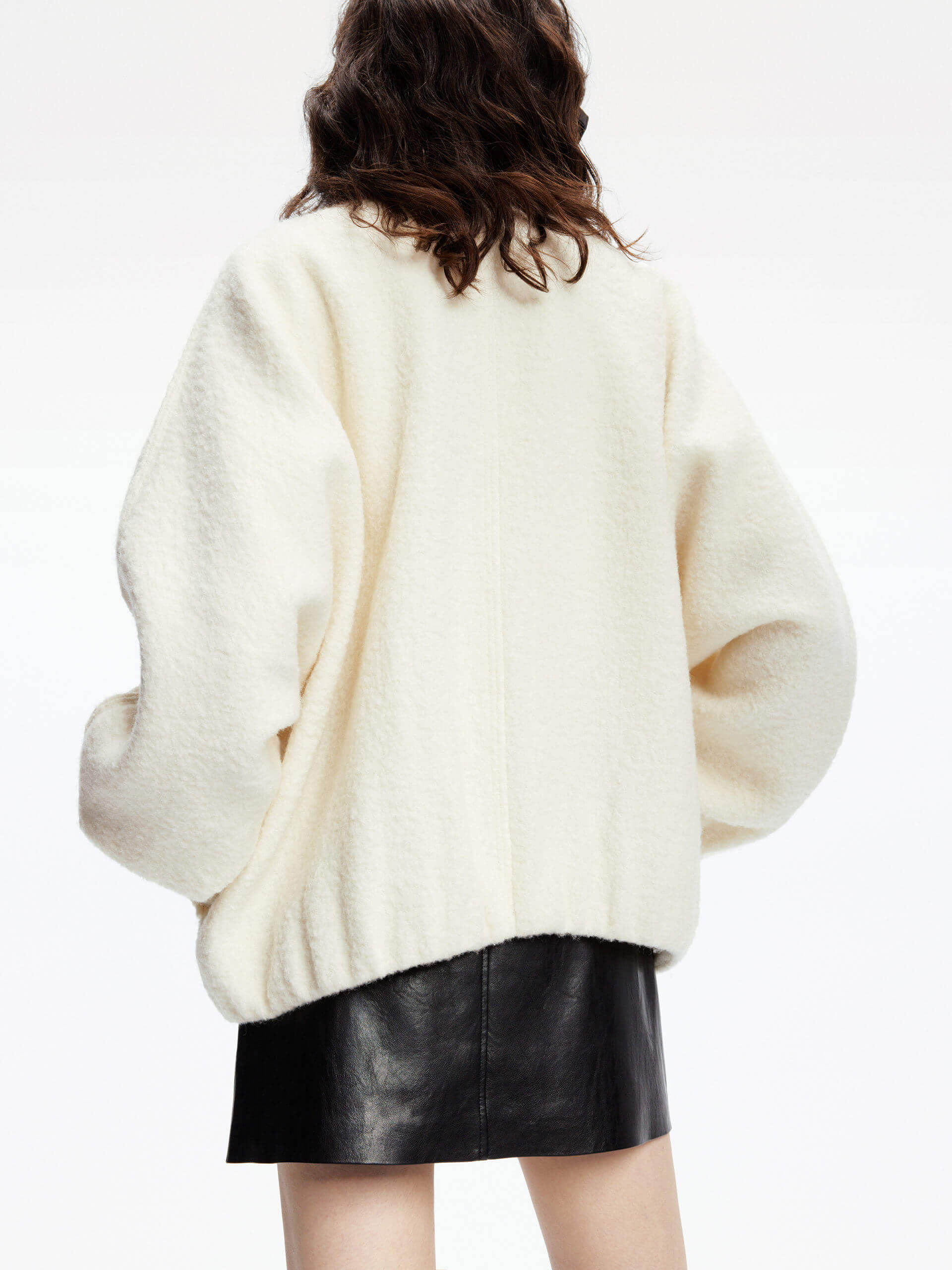 Merino Wool Bomber Jacket - Image 3