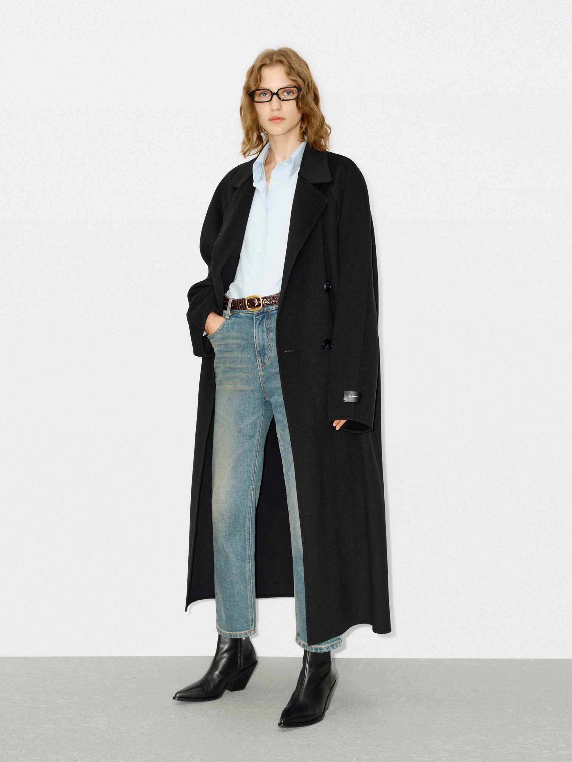 Merino Wool Long Coat - Image 20