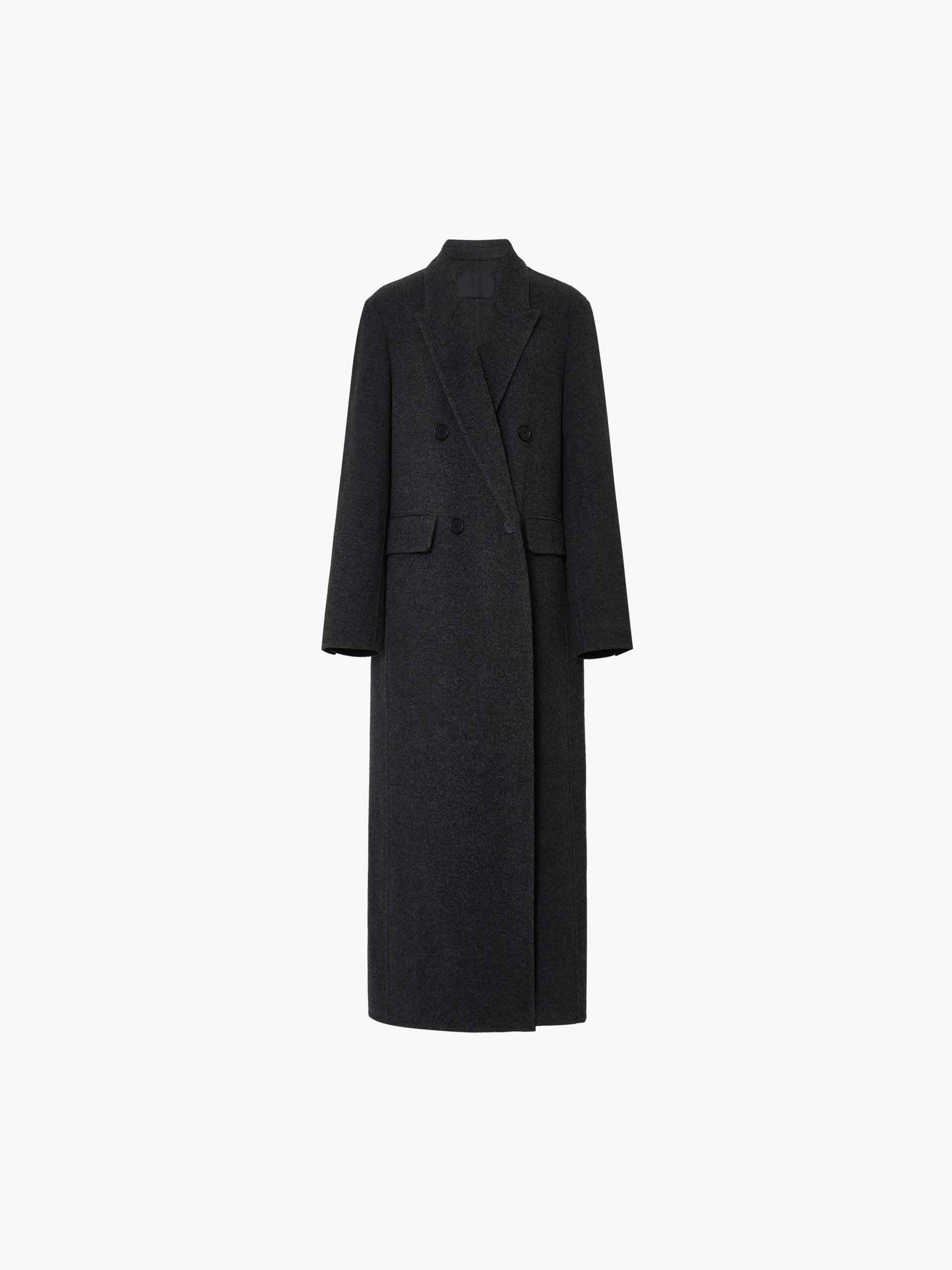 Merino Wool Long Overcoat - Image 5