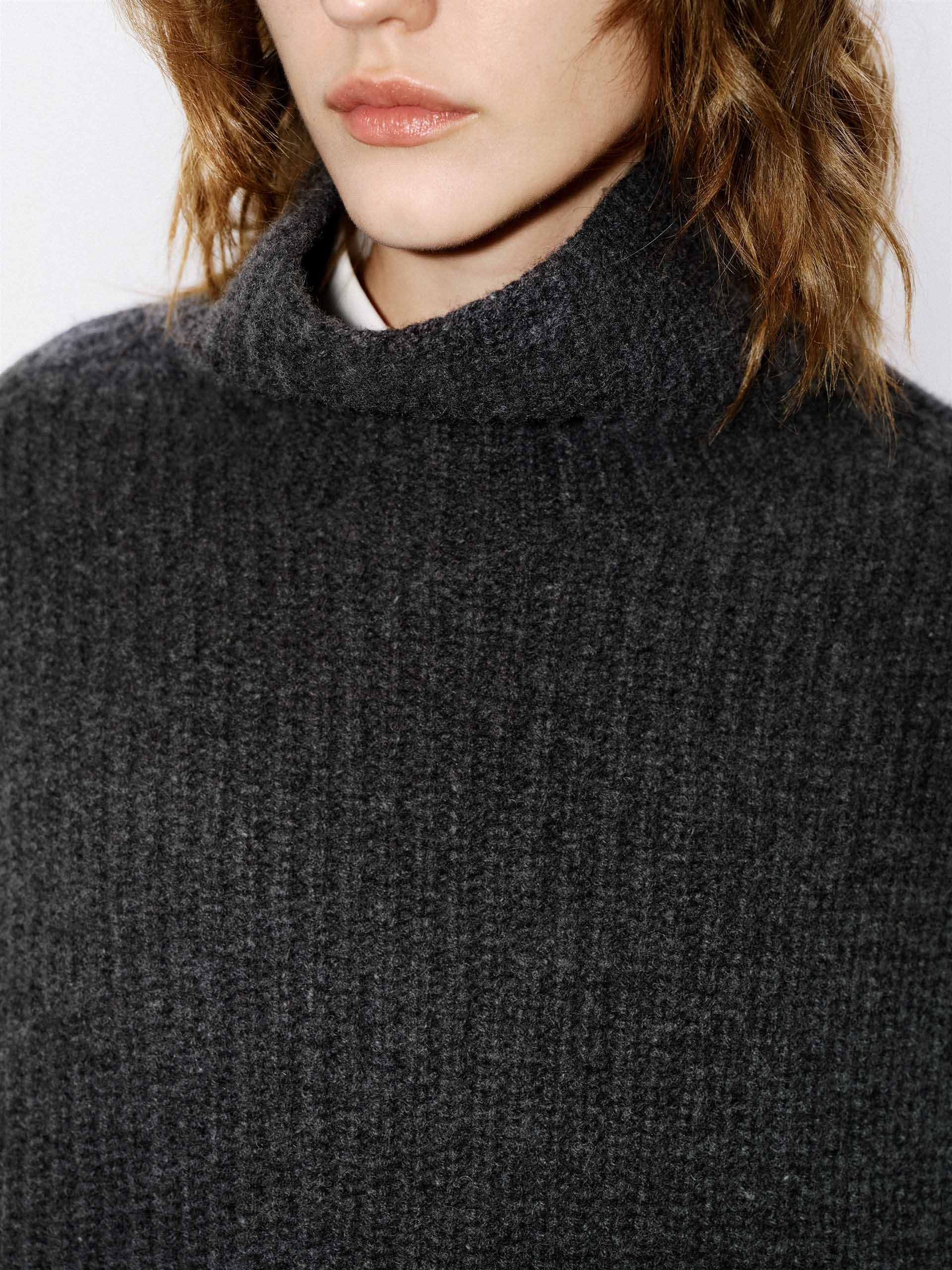 Merino Wool Scarf Coat - Image 7