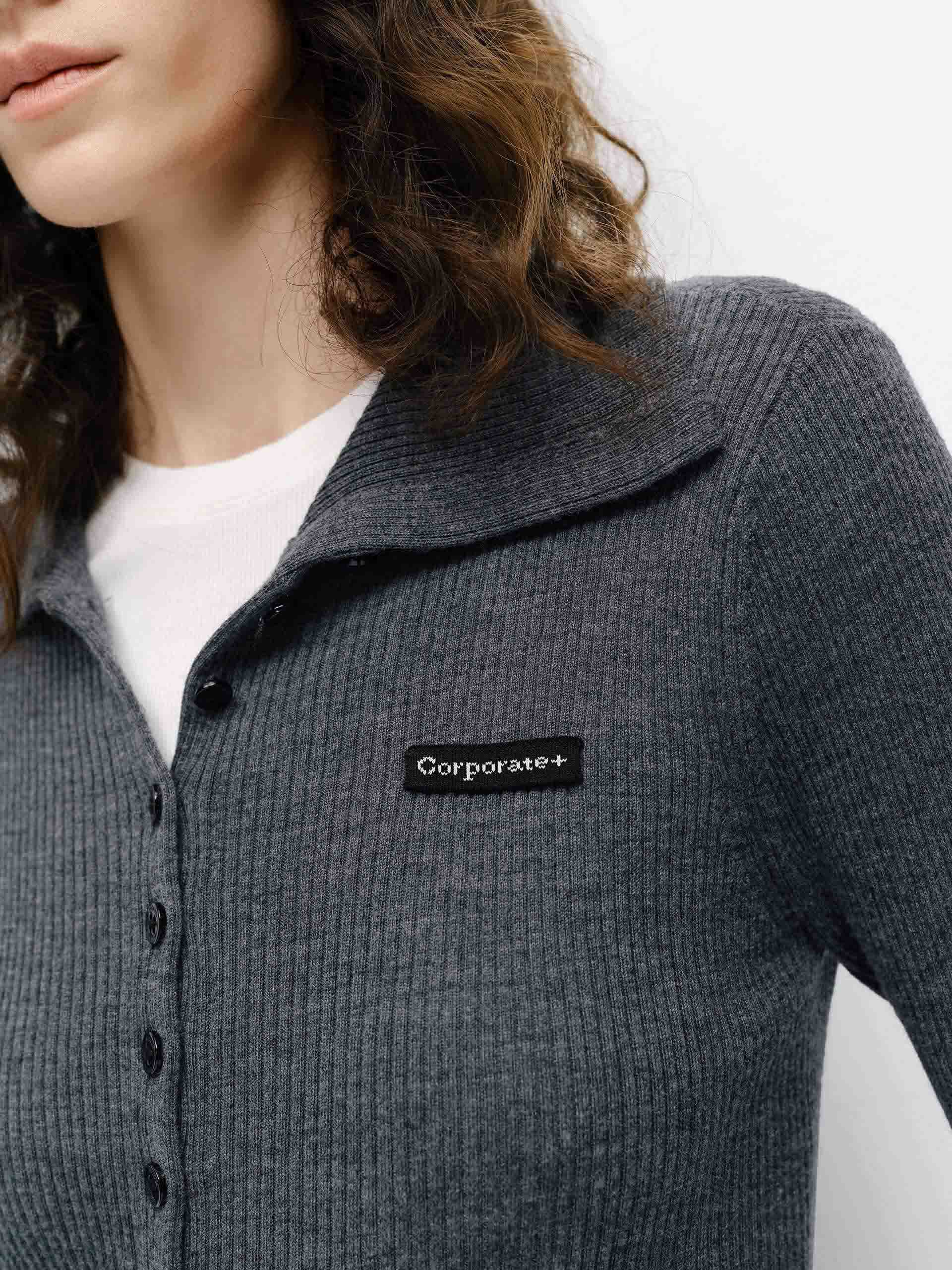 Merino Wool Slim Cardigan - Image 3