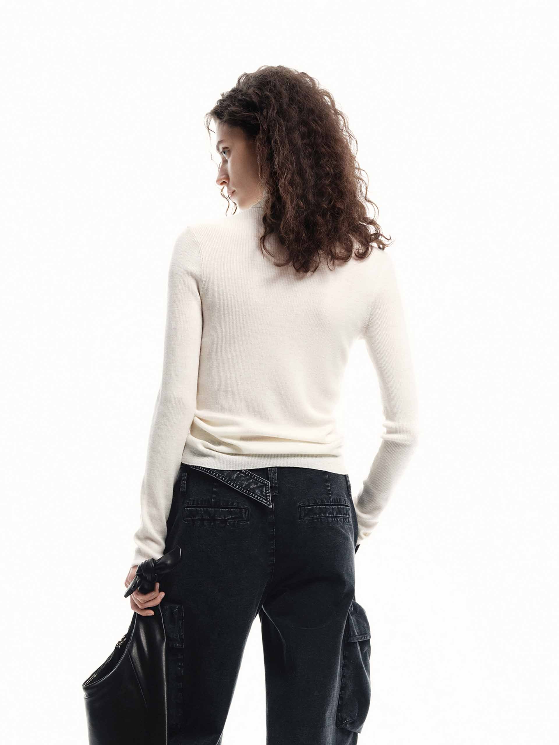 Merino Wool Turtleneck Sweater - Image 6