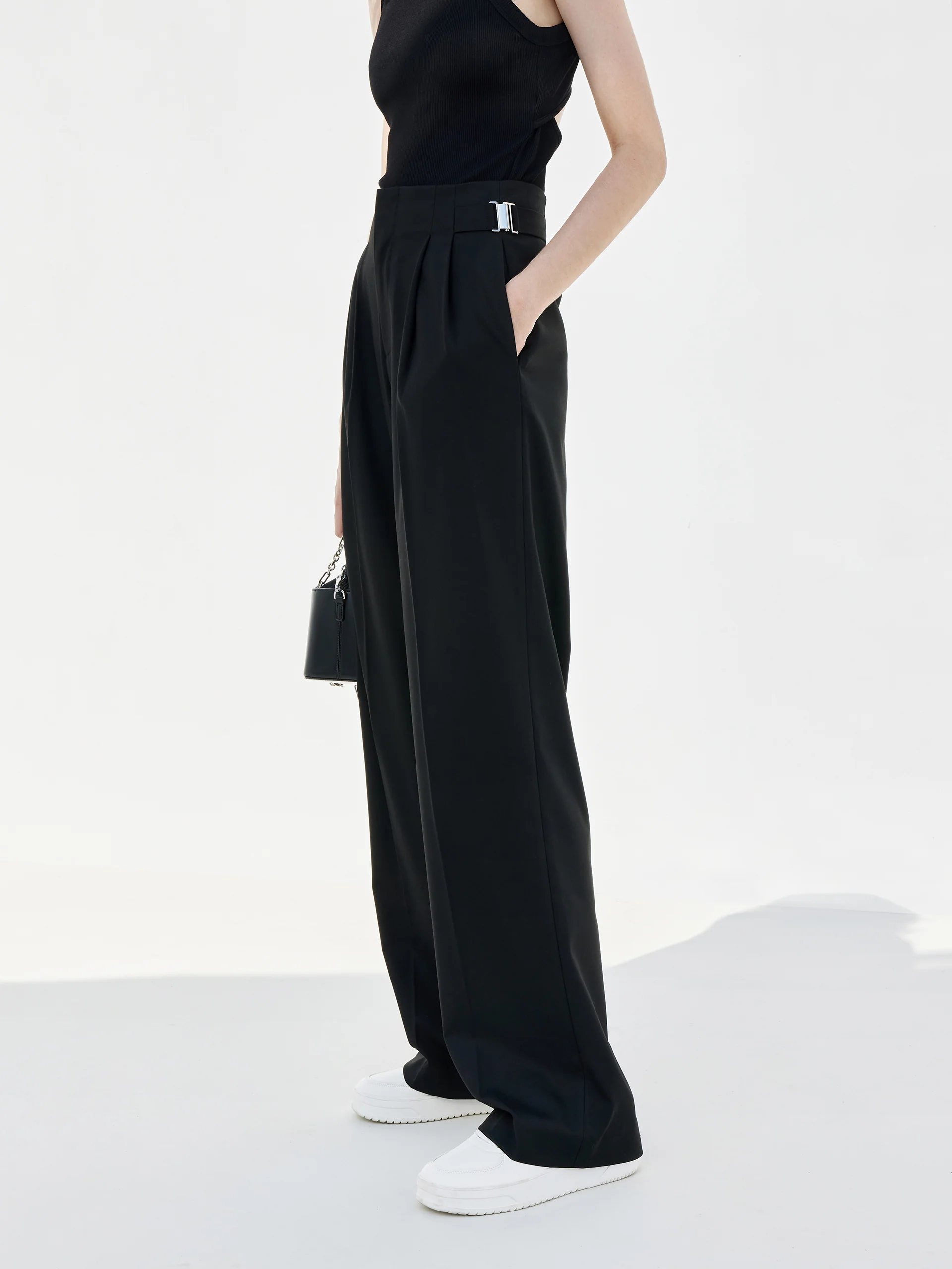 Metal Waistband Suit Pants - Image 7