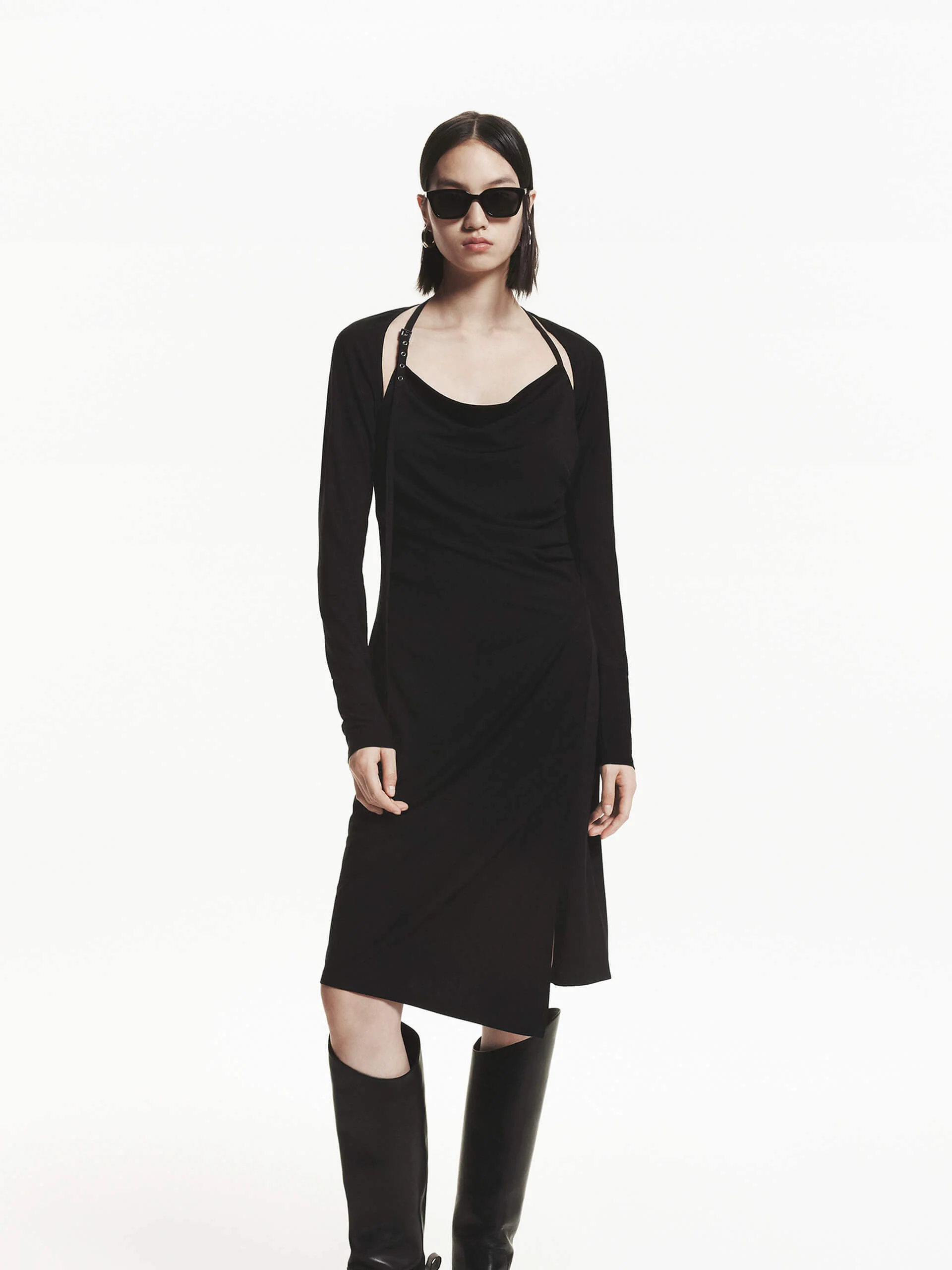 Midi Length Fitted Dress