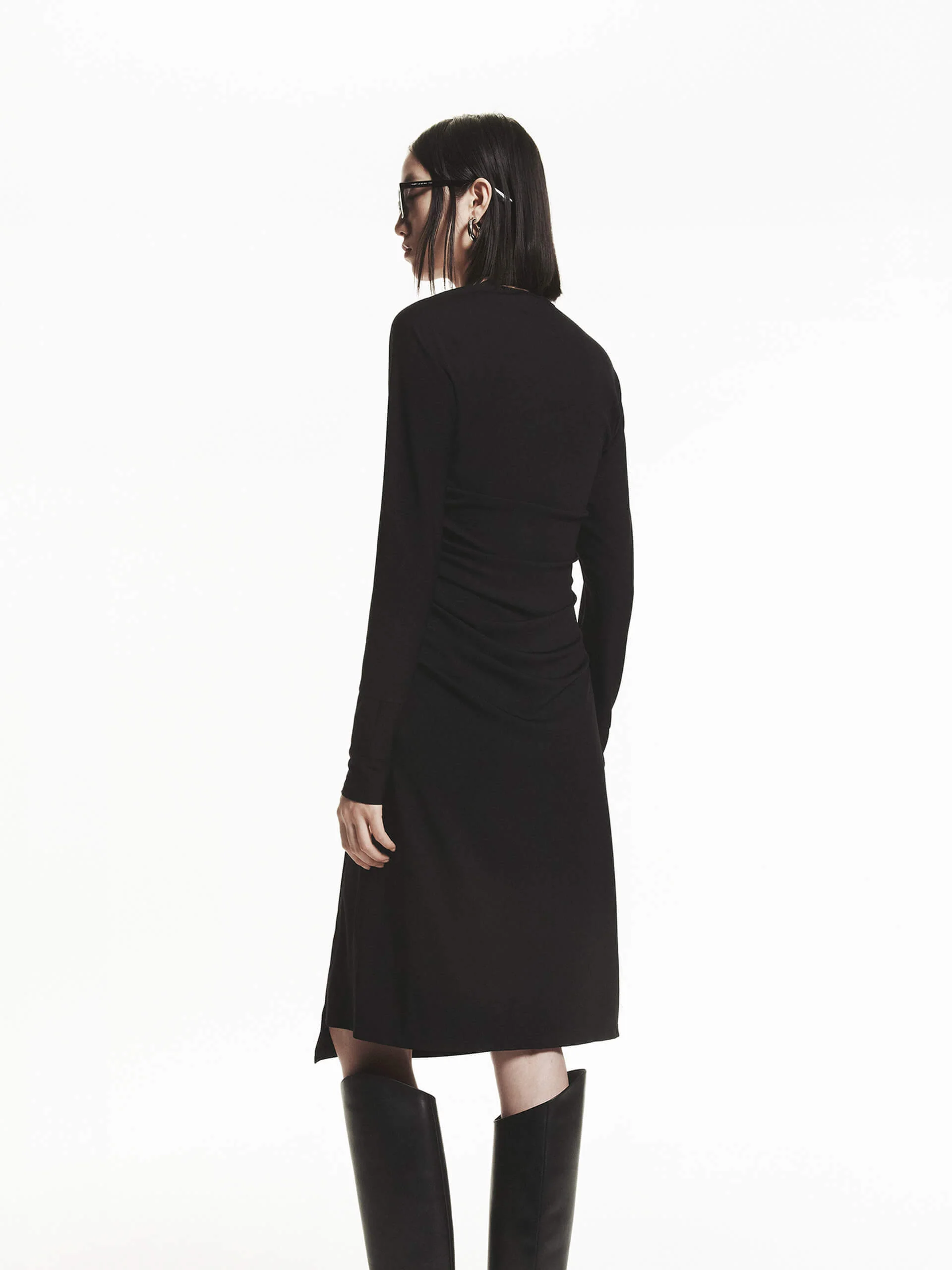 Midi Length Fitted Dress - Image 6