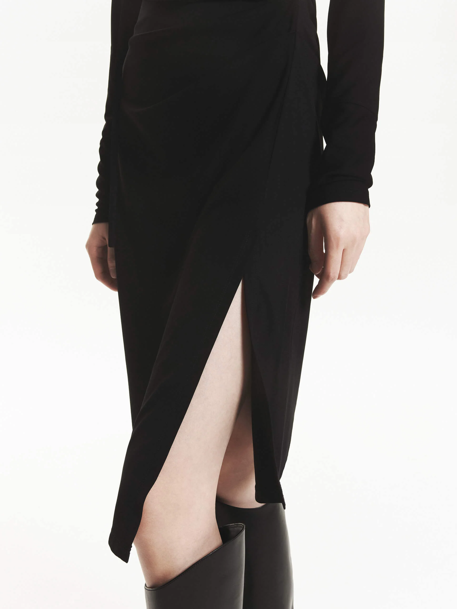 Midi Length Fitted Dress - Image 7
