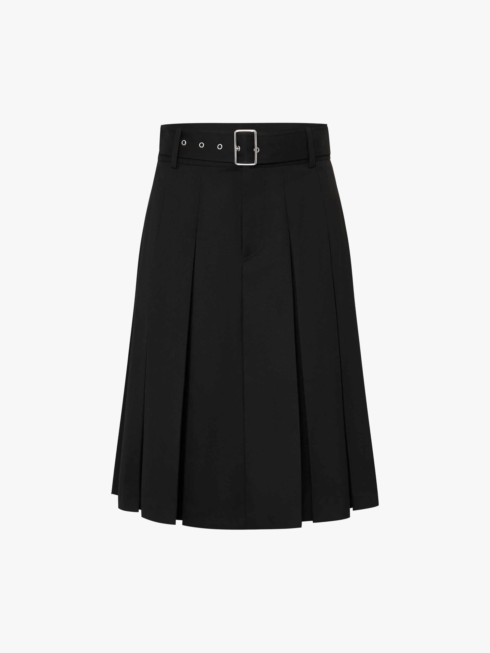 Midi Length Pleated Skirt - Image 5