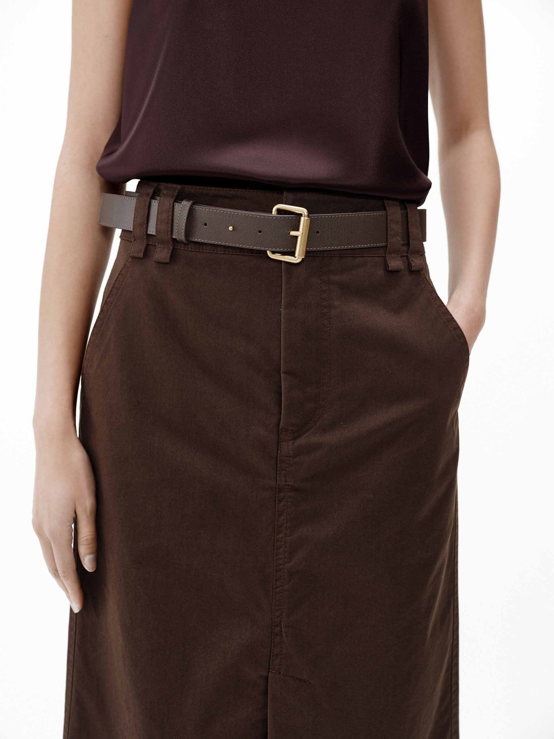 Midi Length Straight Skirt - Image 7