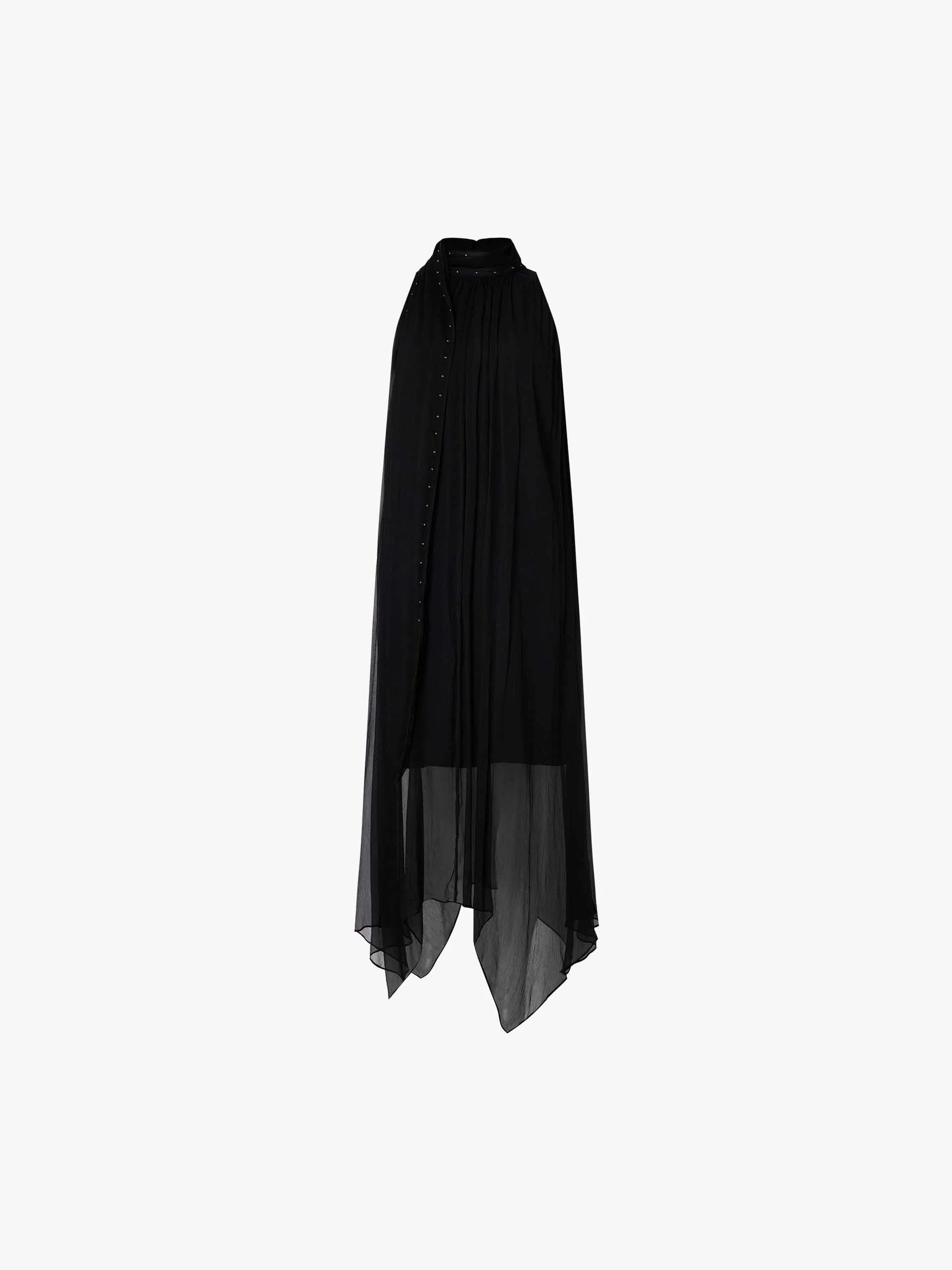 Midi Sleeveless Silk Dress - Image 5