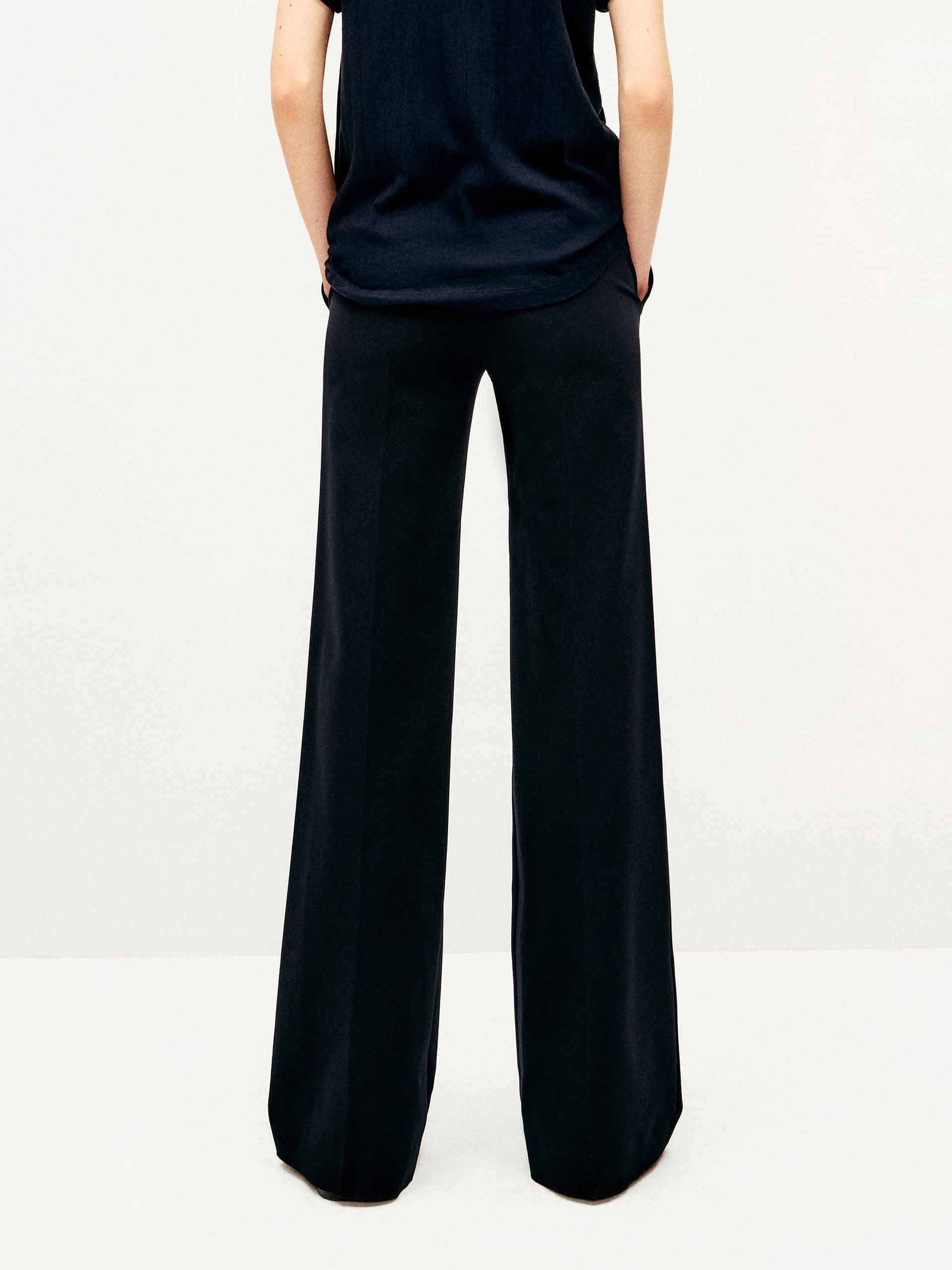 Midi Waist Flared Trousers - Image 6