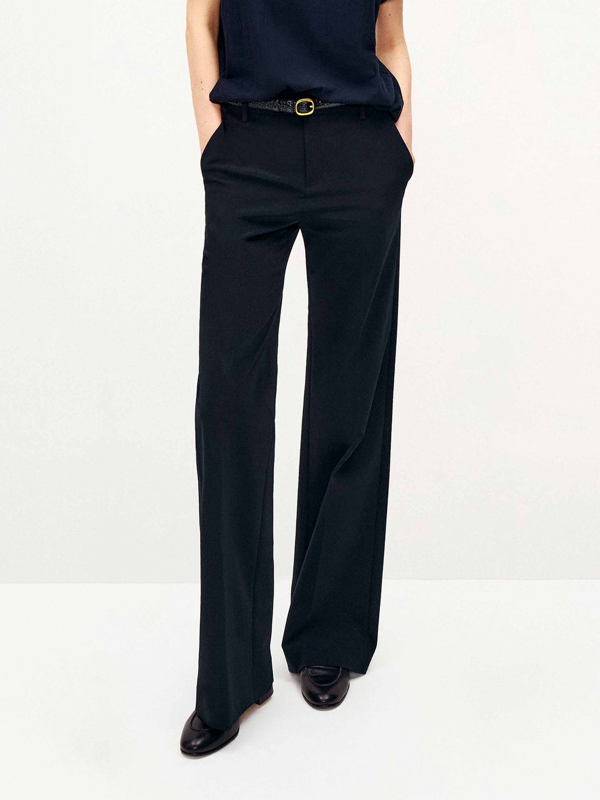 Midi Waist Flared Trousers - Image 8