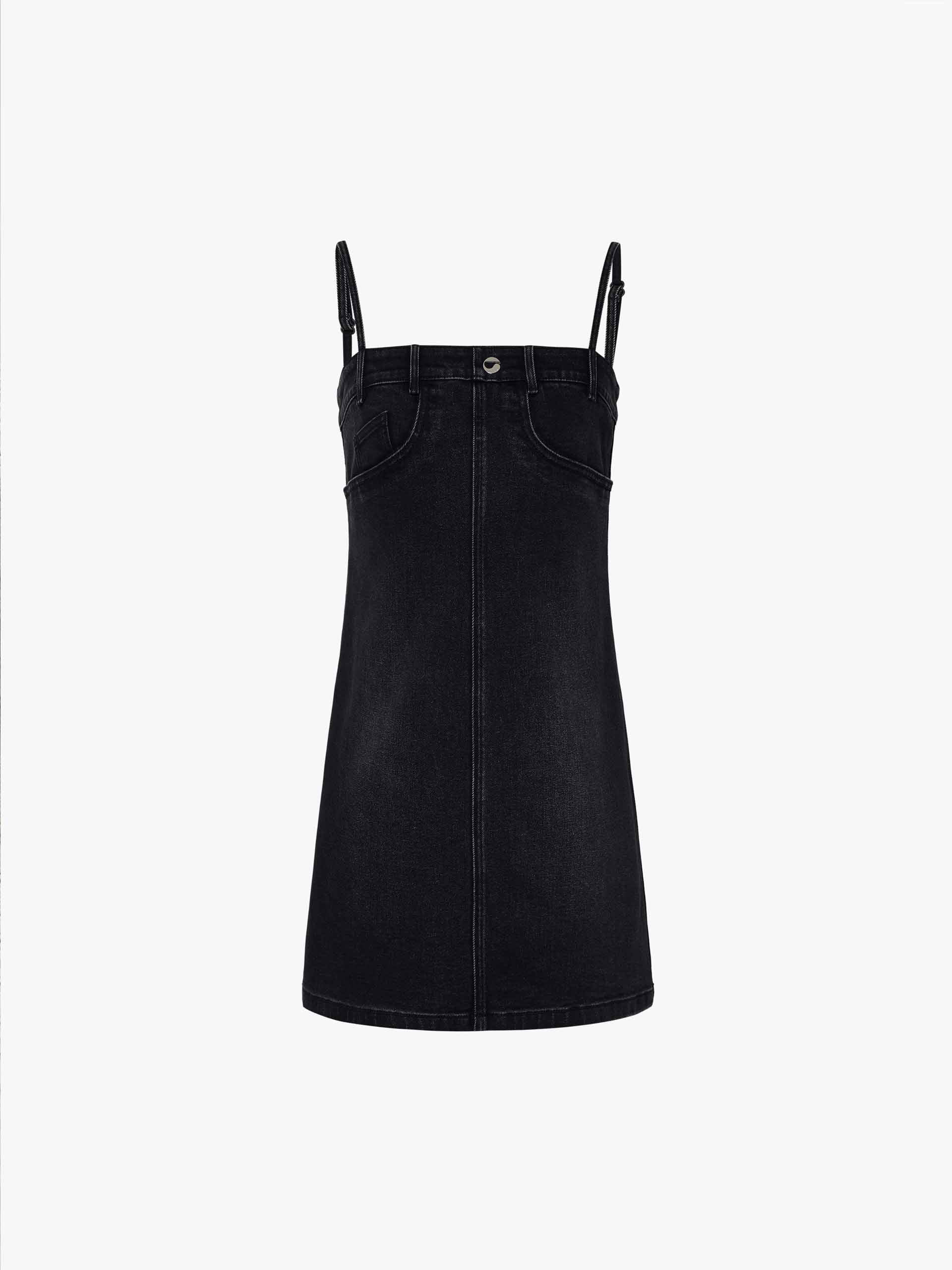 Mini Cut Denim Dress Set - Image 6