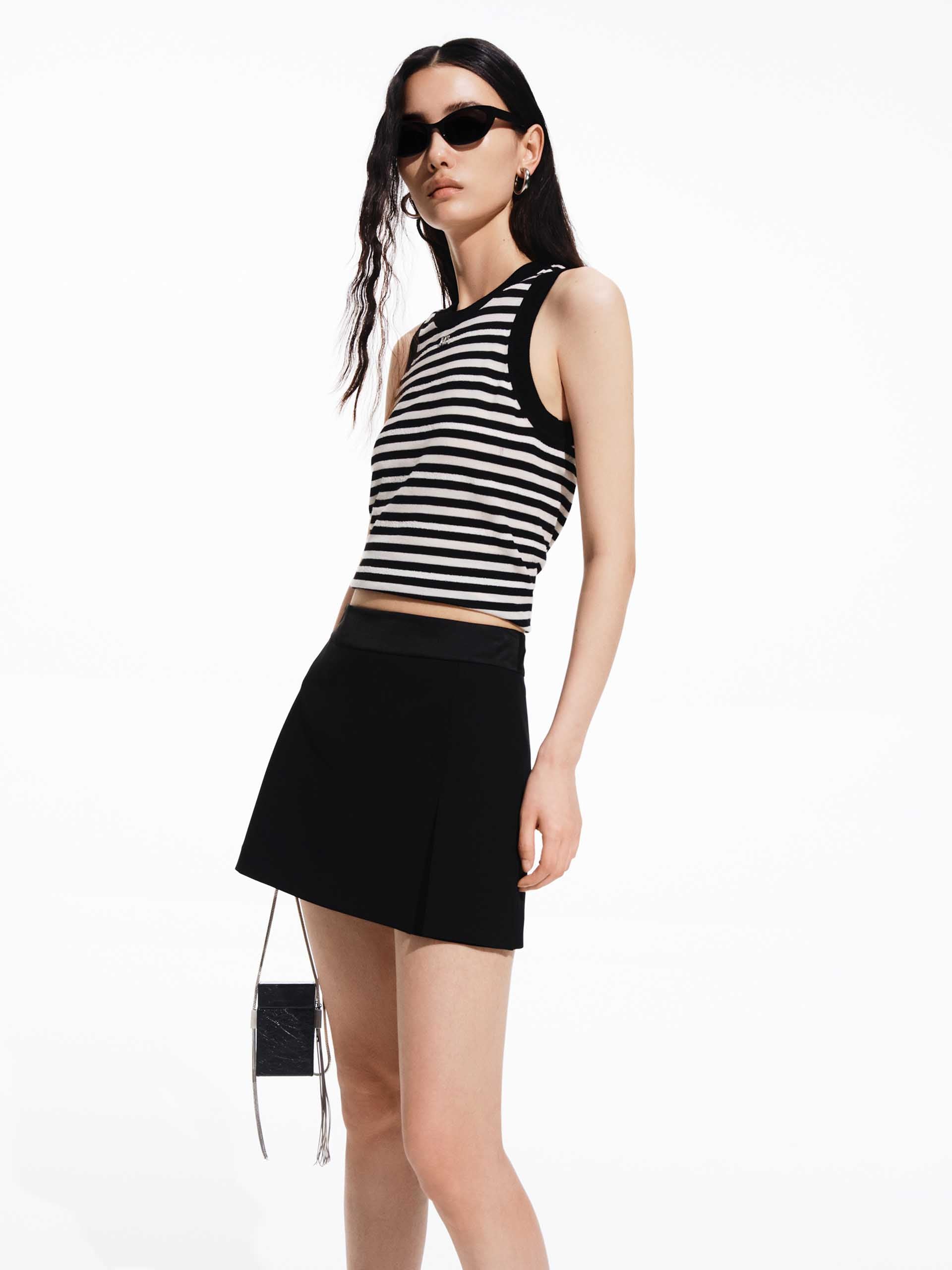 Mini Length Slit Skort - Image 8