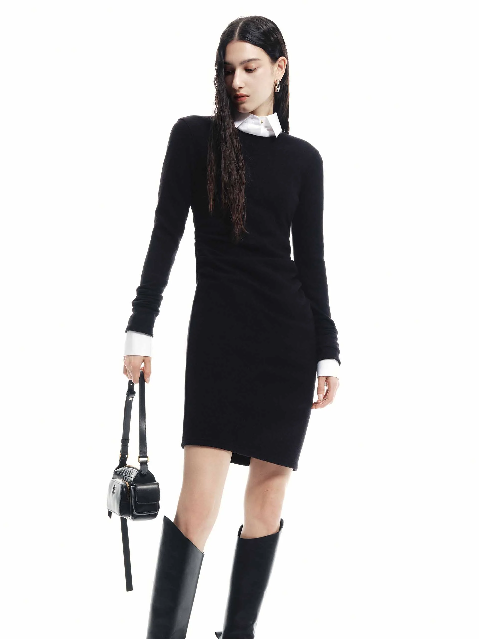 Mini Length Wool Dress