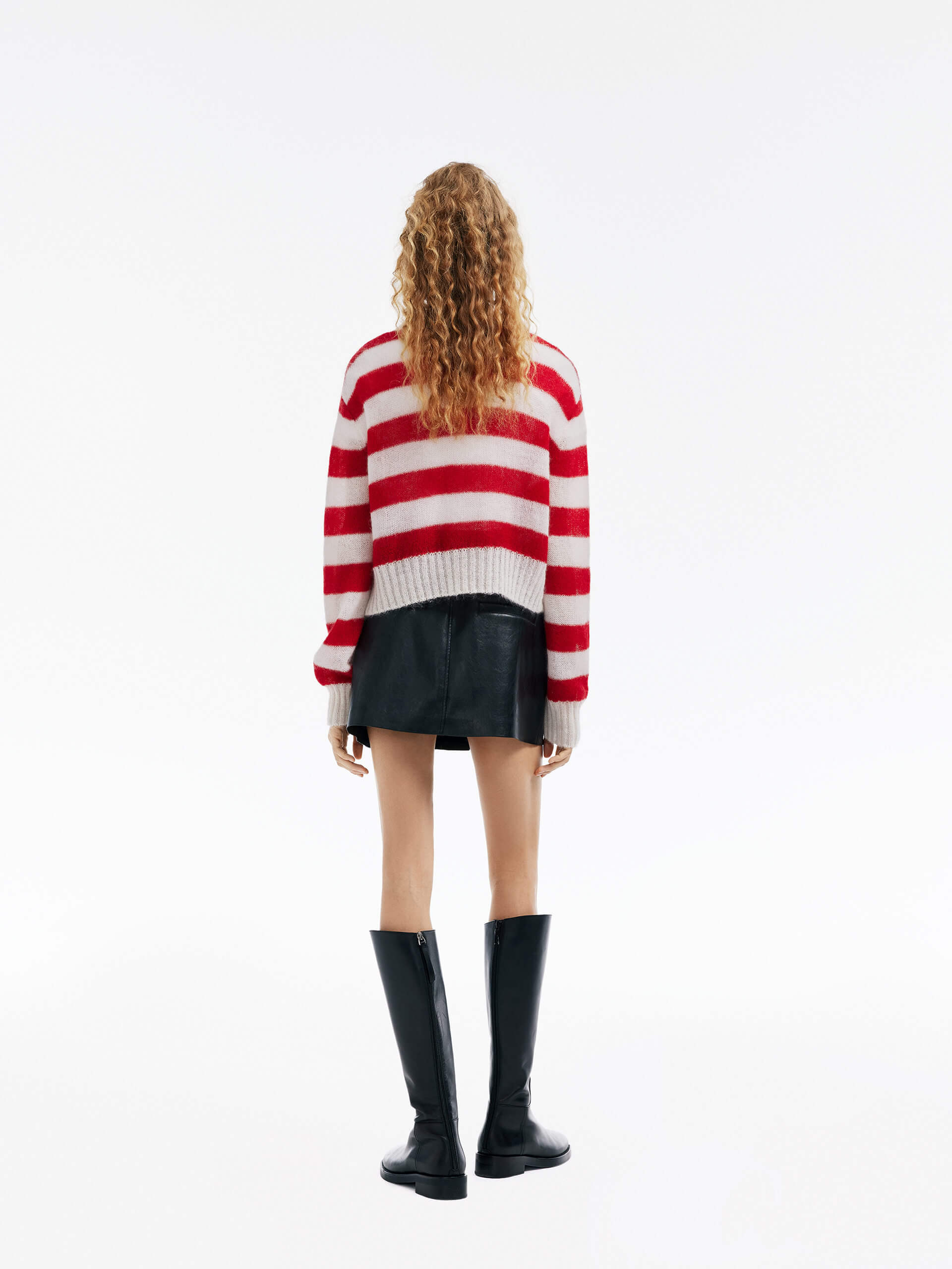 Mohair Blend Knit Cardigan - Image 14