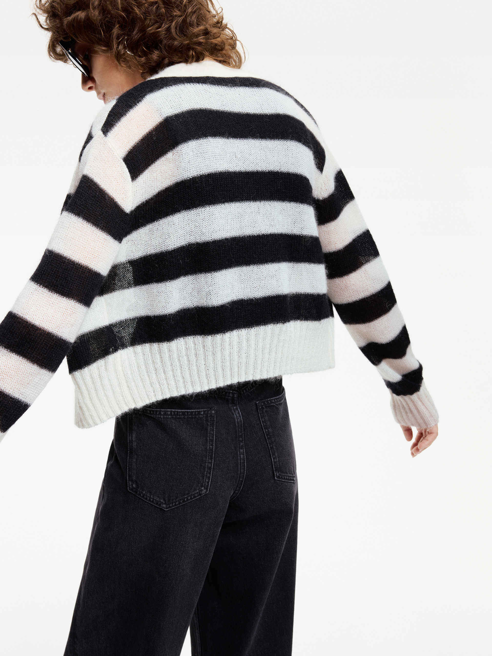 Mohair Blend Knit Cardigan - Image 3