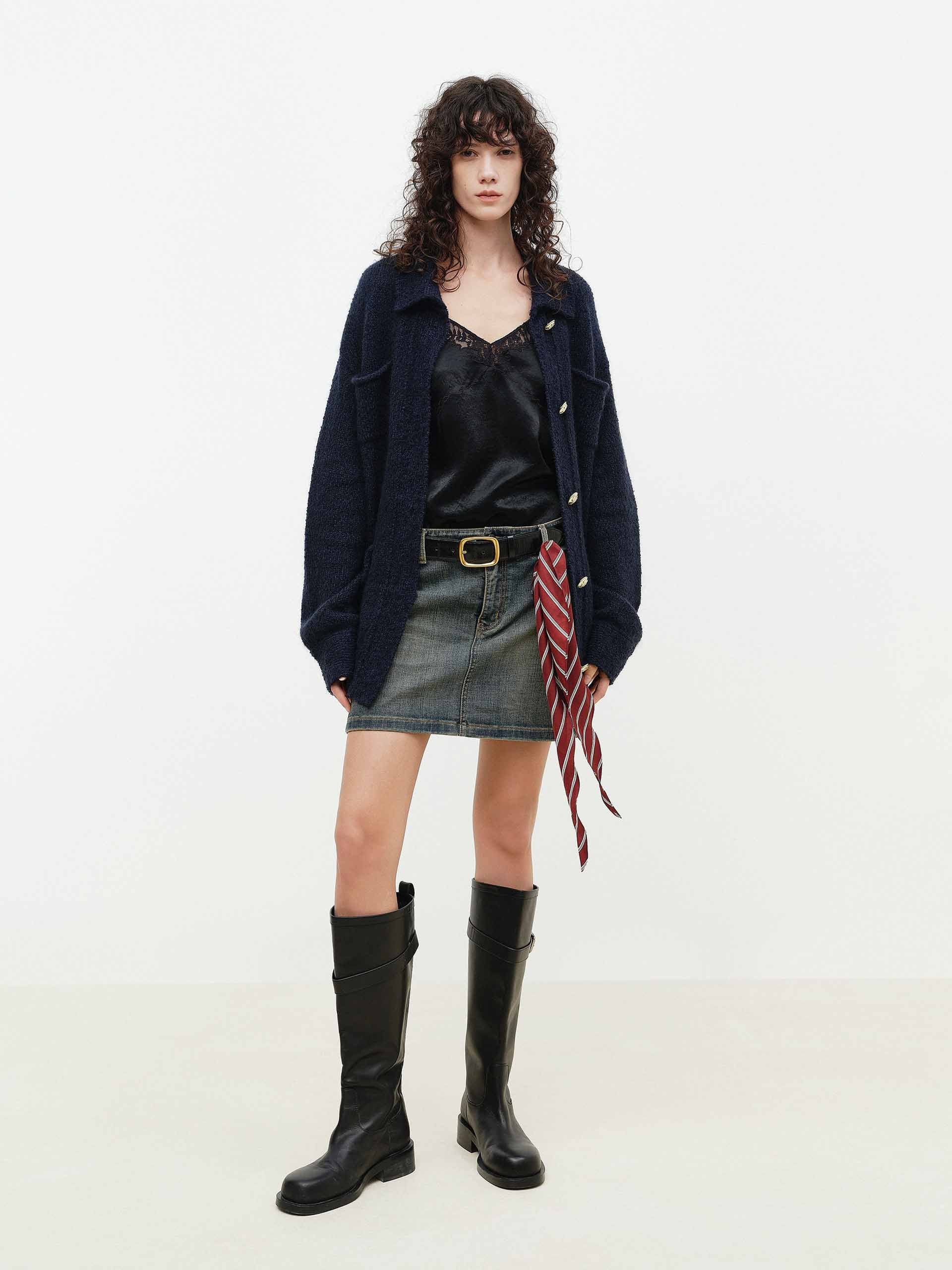 Multi Pocket Kint Cardigan - Image 9