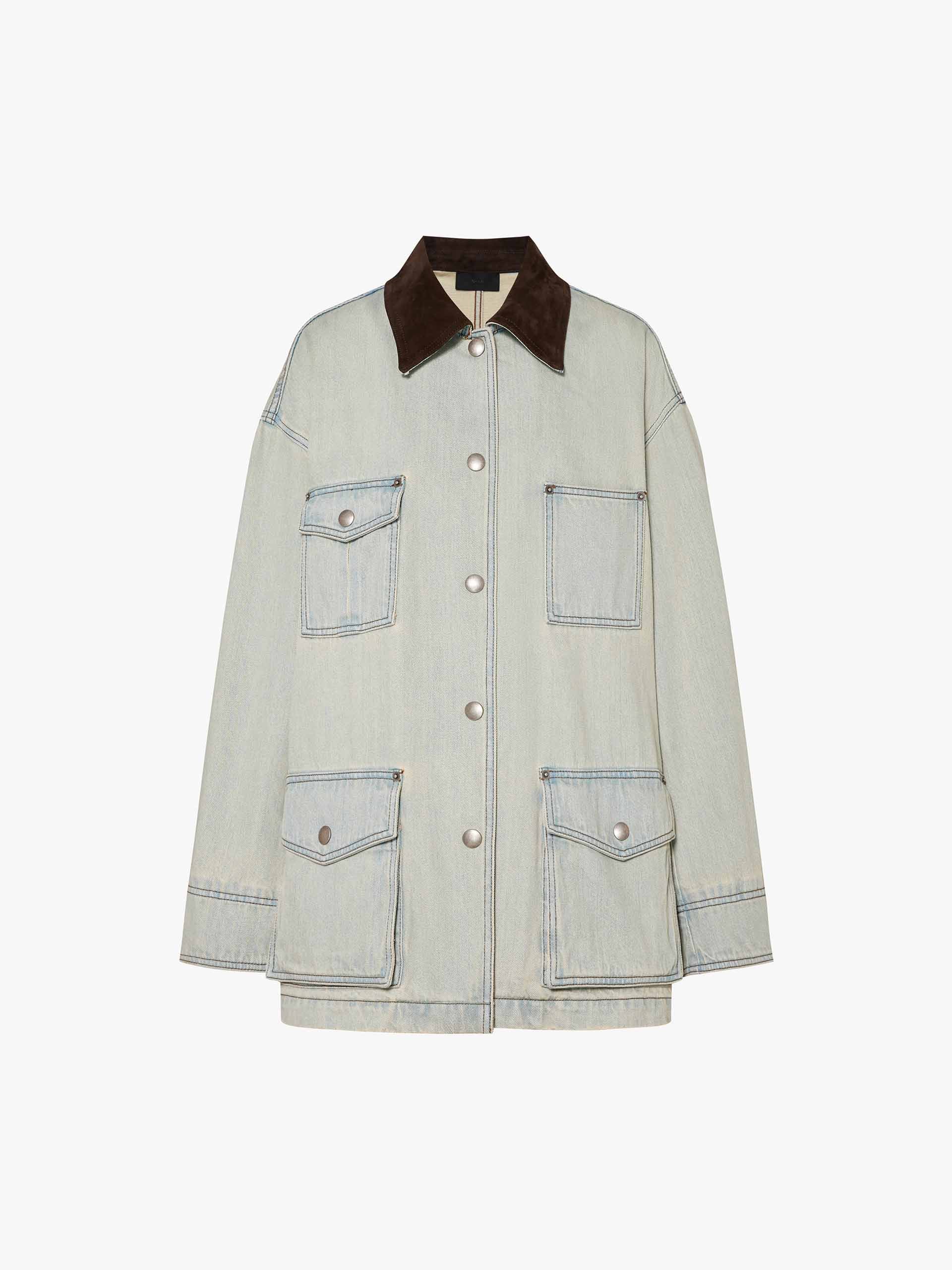 Multi Pockets Cotton Jacket - Image 5