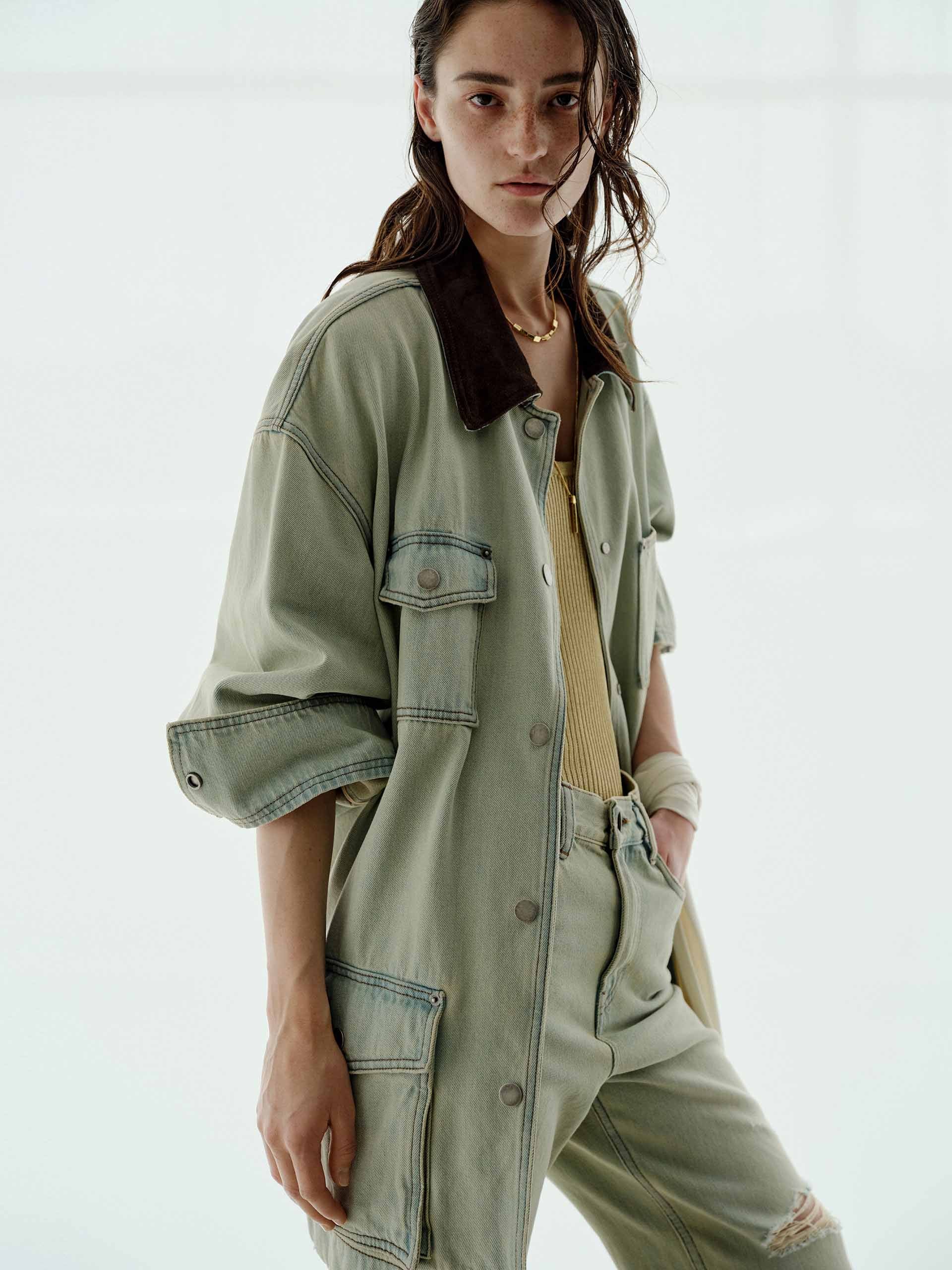 Multi Pockets Cotton Jacket - Image 7