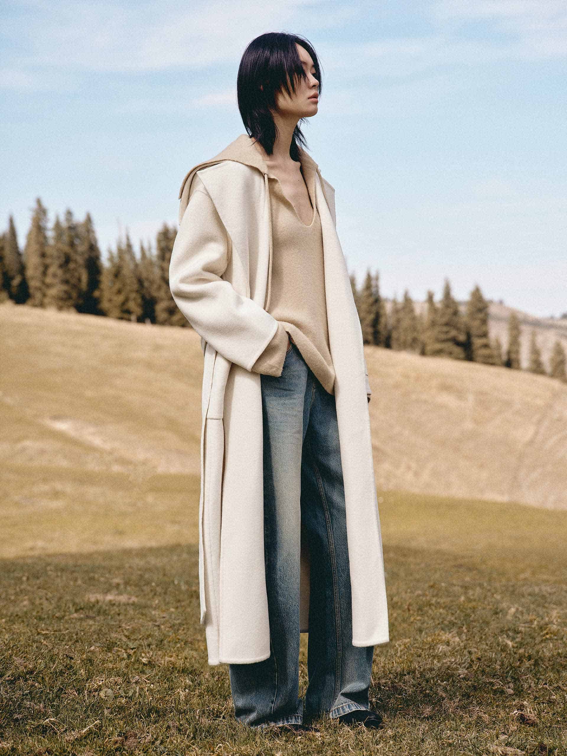 Naval Collar Belted Overcoat - Image 8