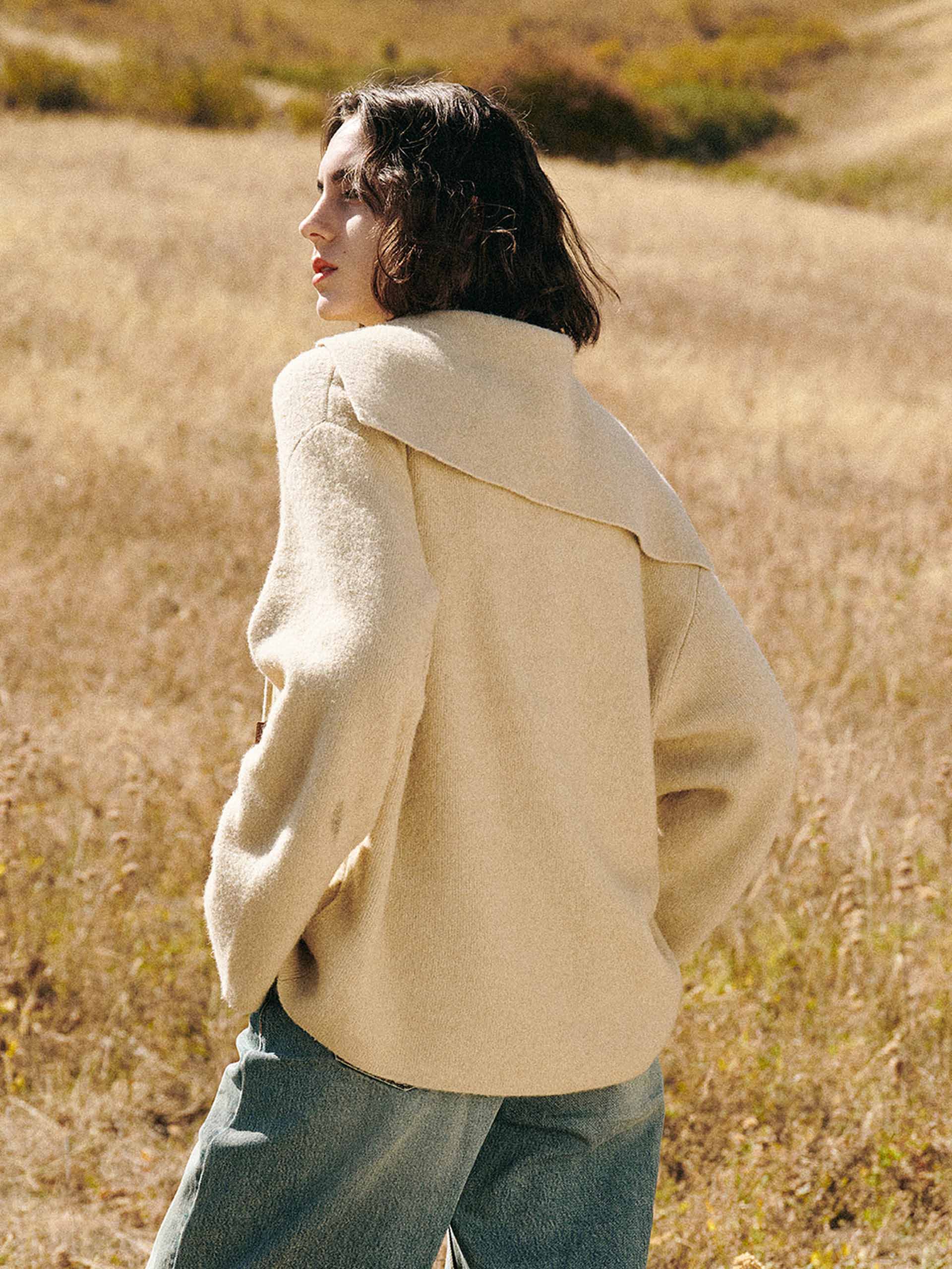 Naval Collar Relaxed Sweater - Image 3