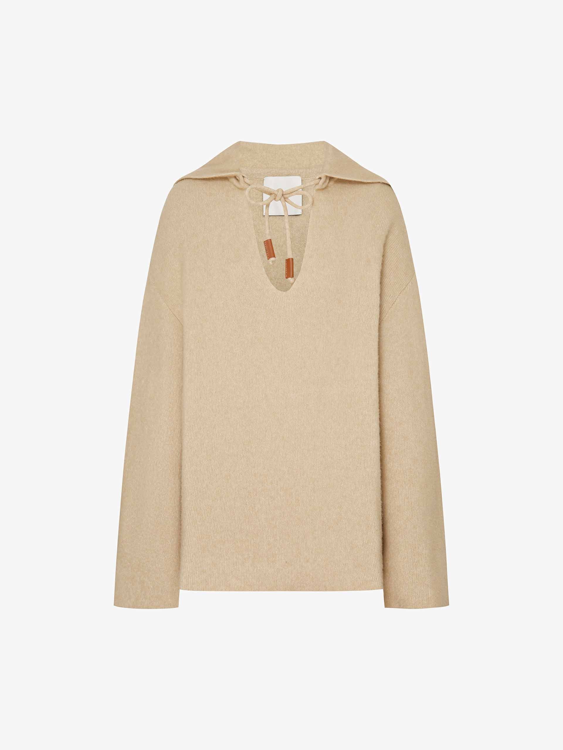 Naval Collar Relaxed Sweater - Image 5