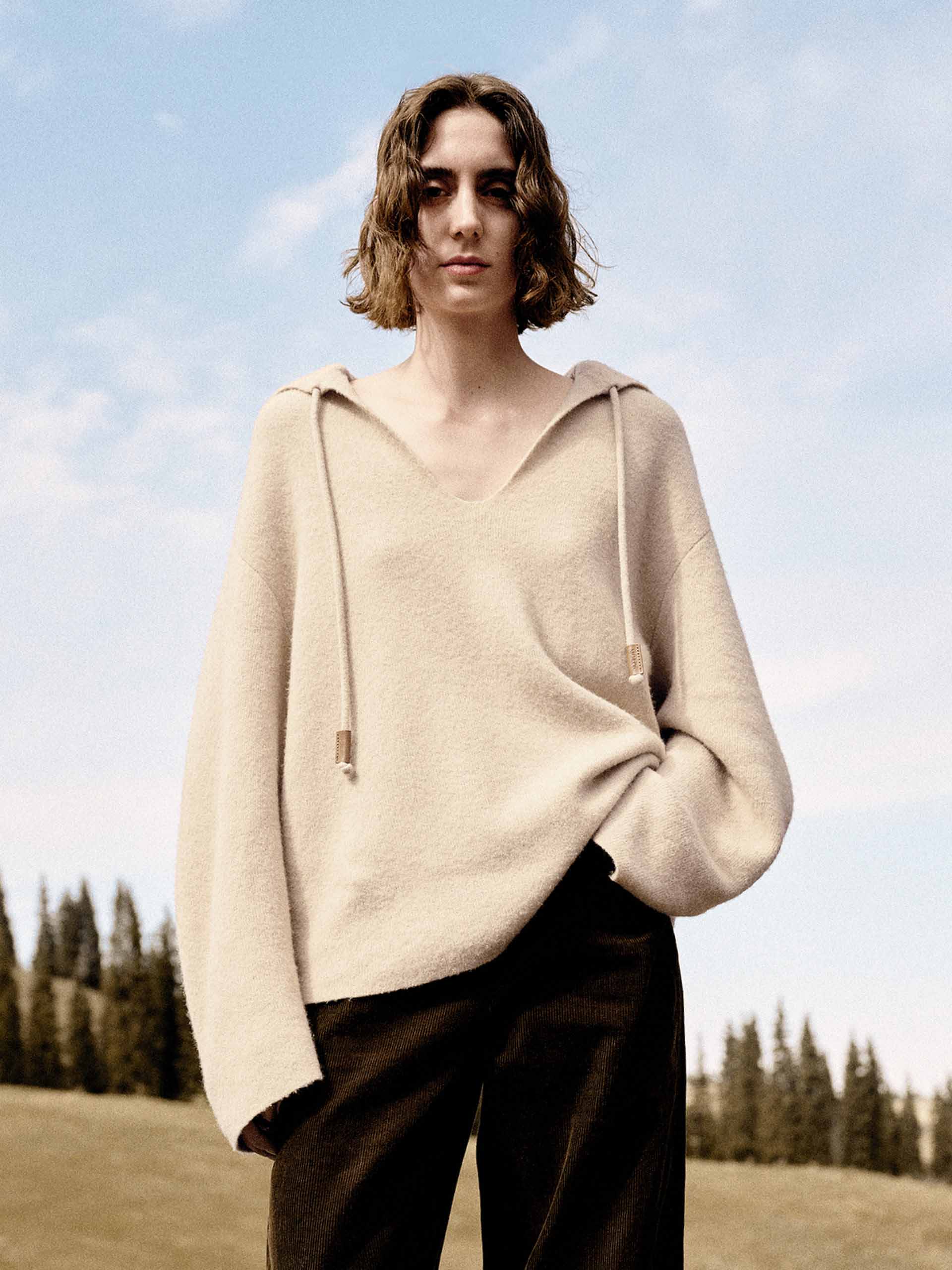 Naval Collar Relaxed Sweater - Image 7