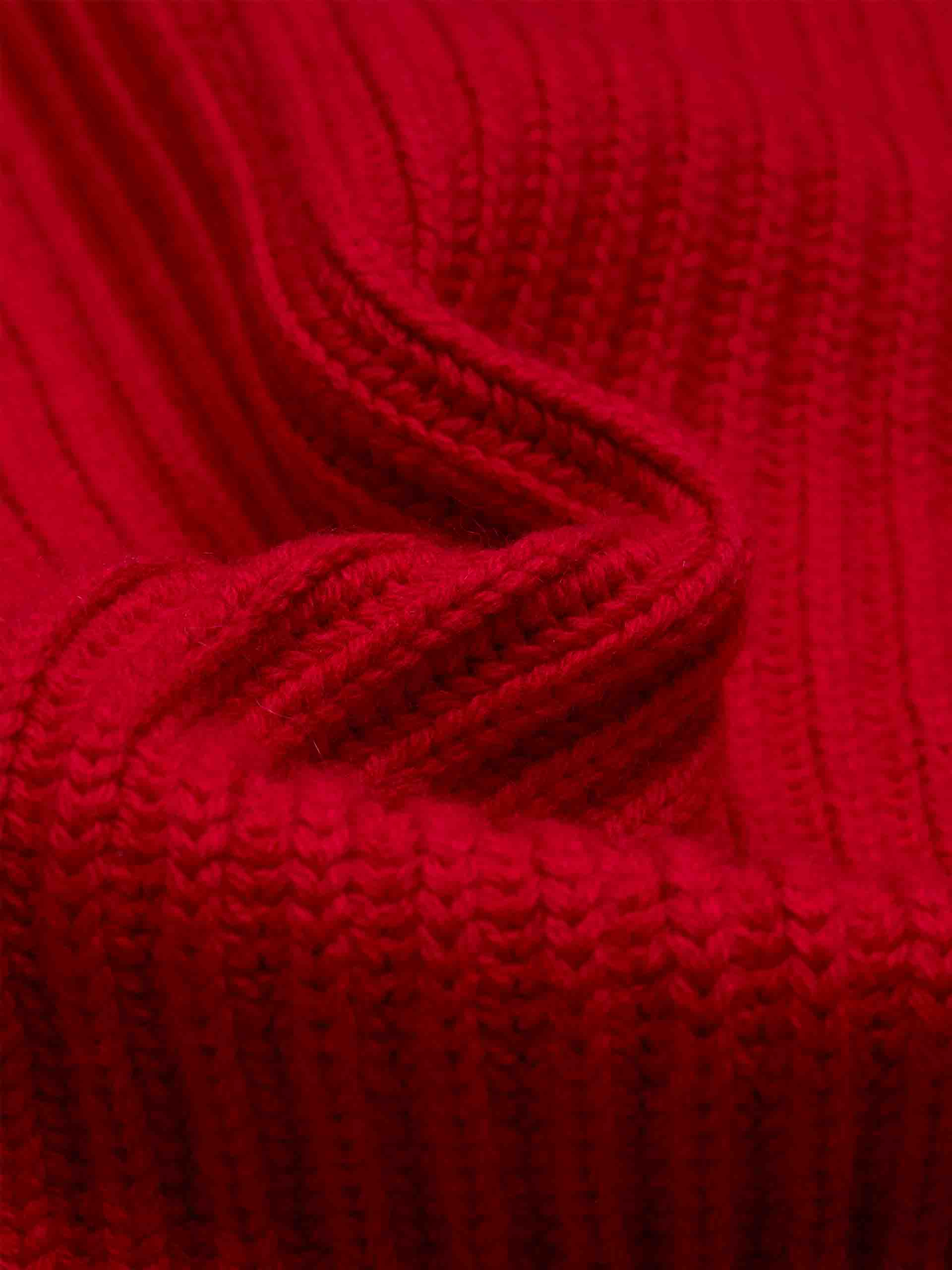 Navy Collar Ribbed Knit Top - Image 4