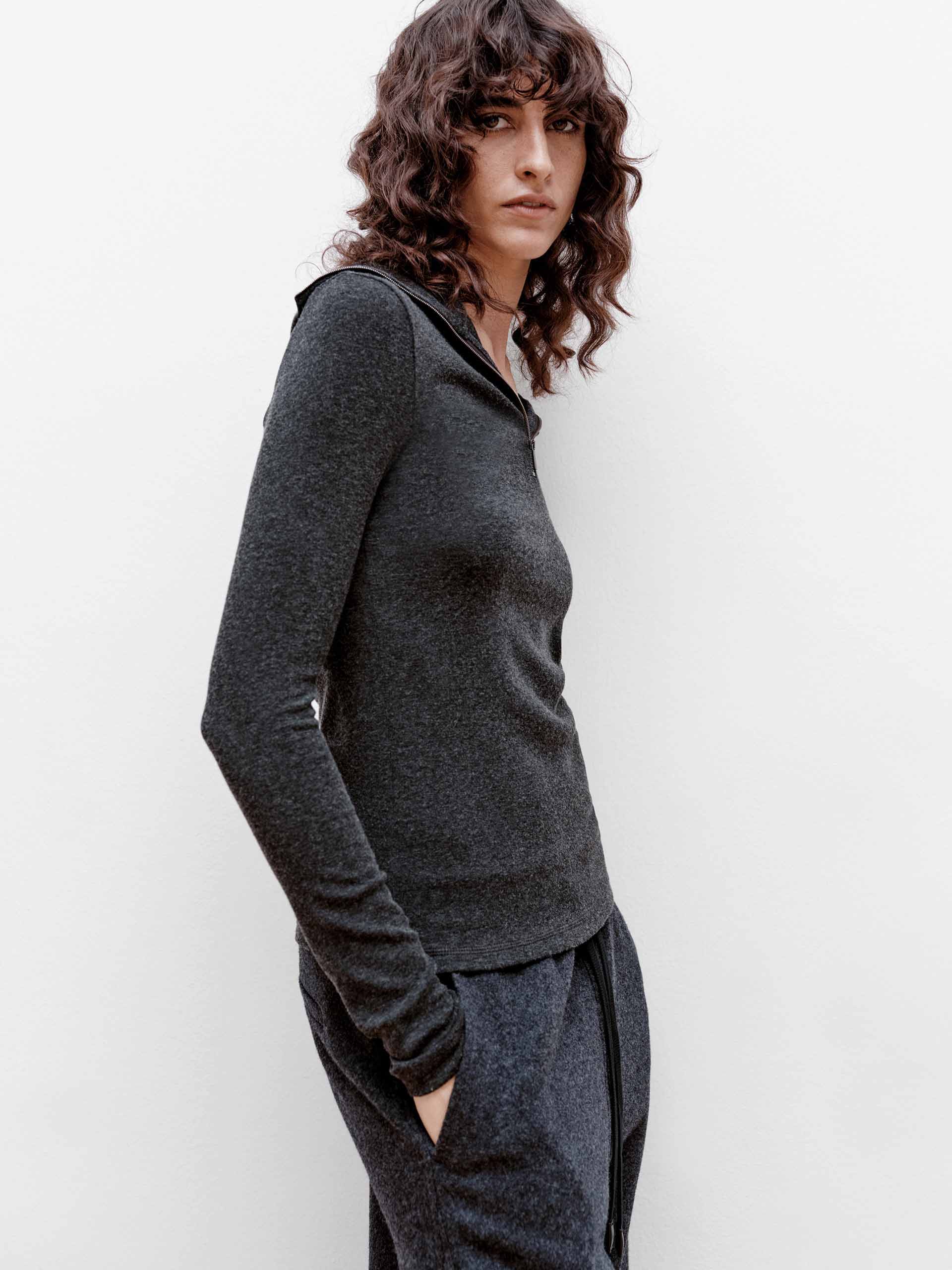 Navy Collar Soft Blouse - Image 7