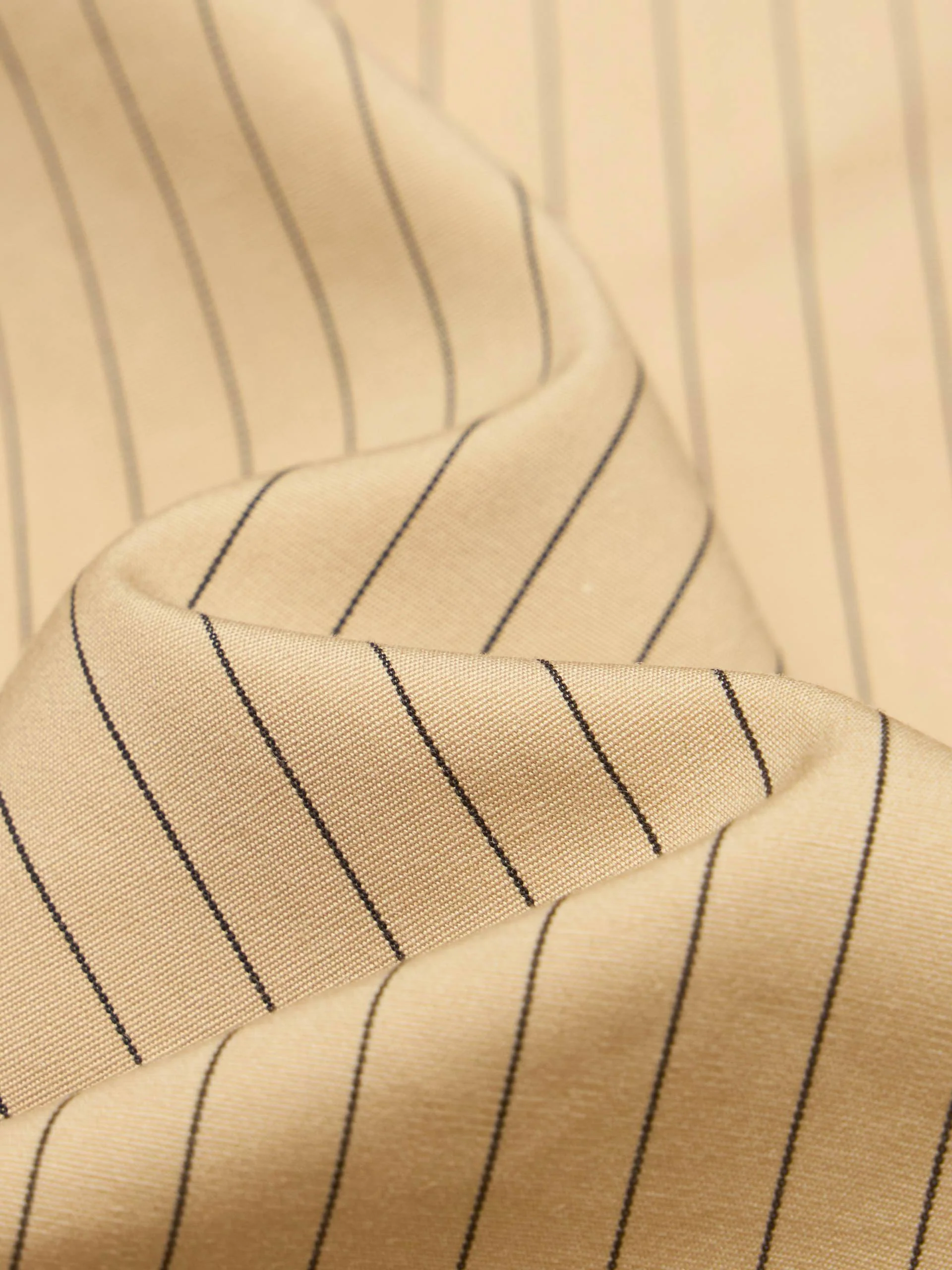 Necktie Detail Striped Shirt - Image 4