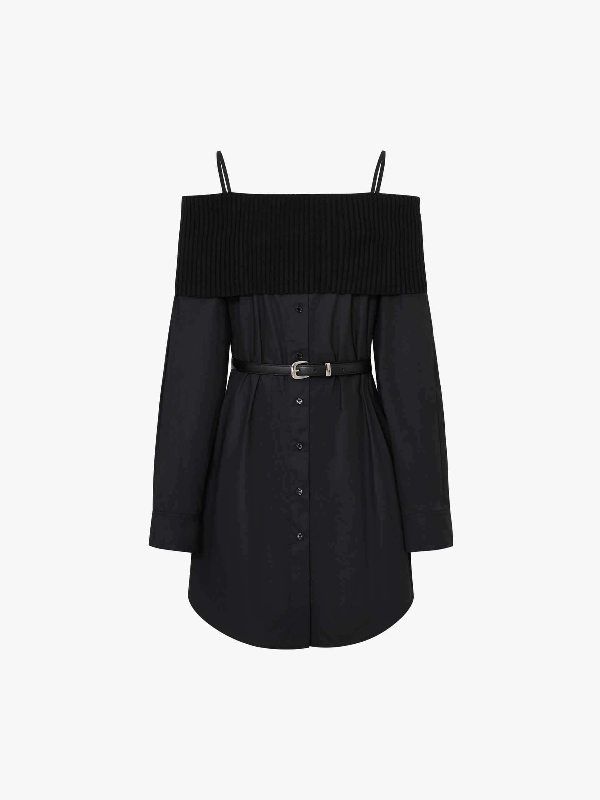 Off Shoulder Belt Dress - Image 5