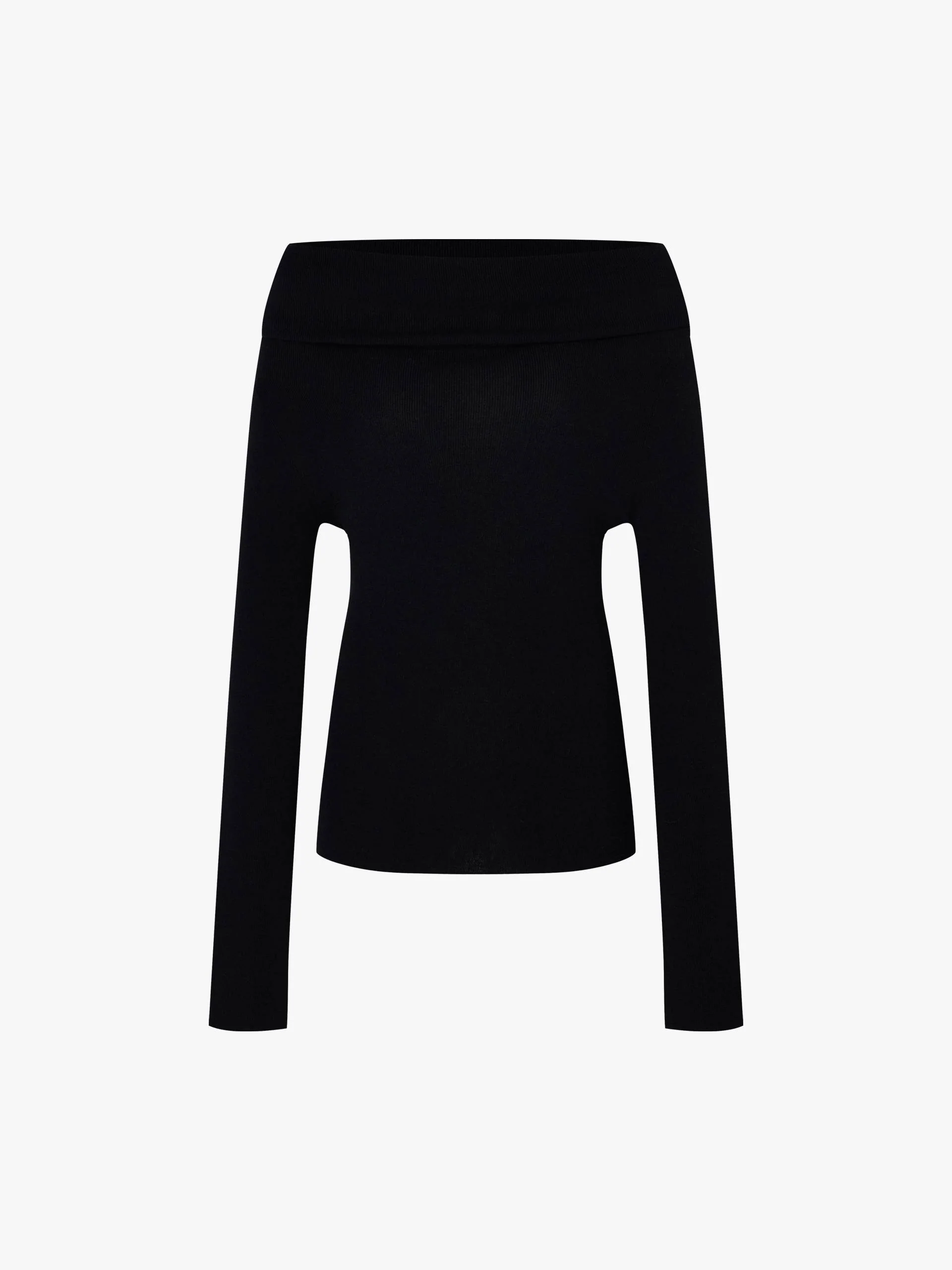Off-shoulder Fitted Knit Top - Image 12