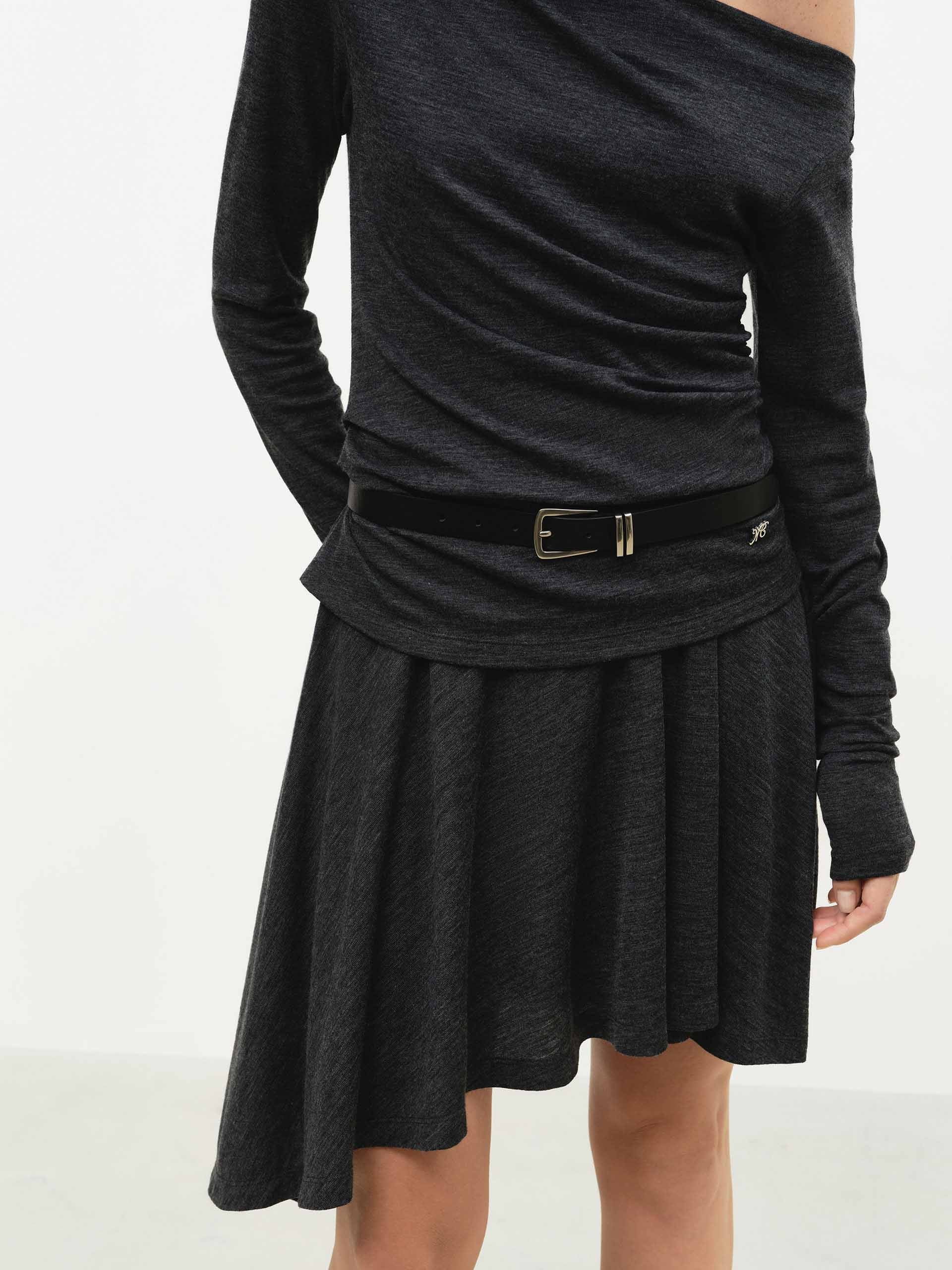 Off-shoulder Irregular Dress - Image 5