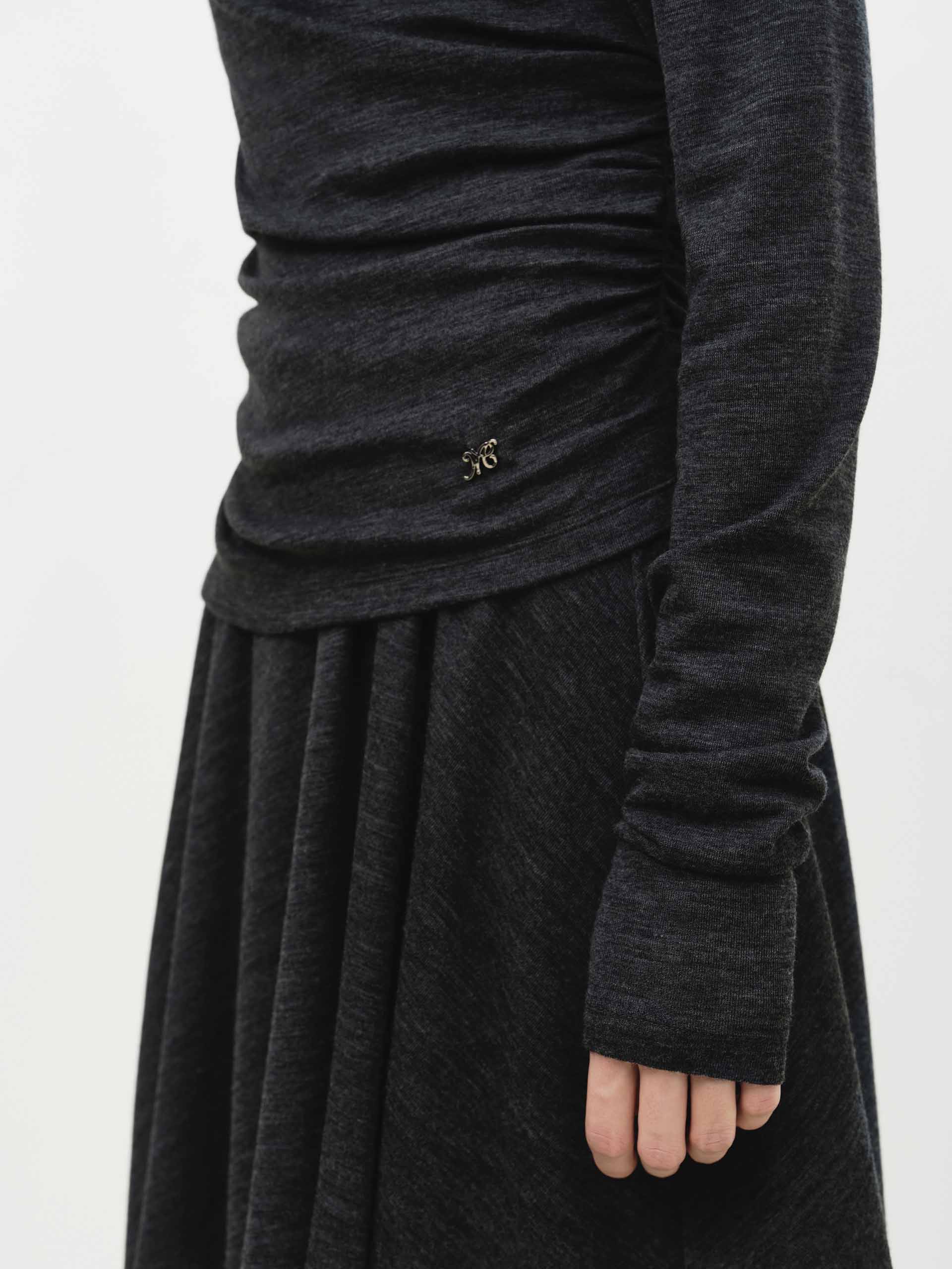 Off-shoulder Irregular Dress - Image 6