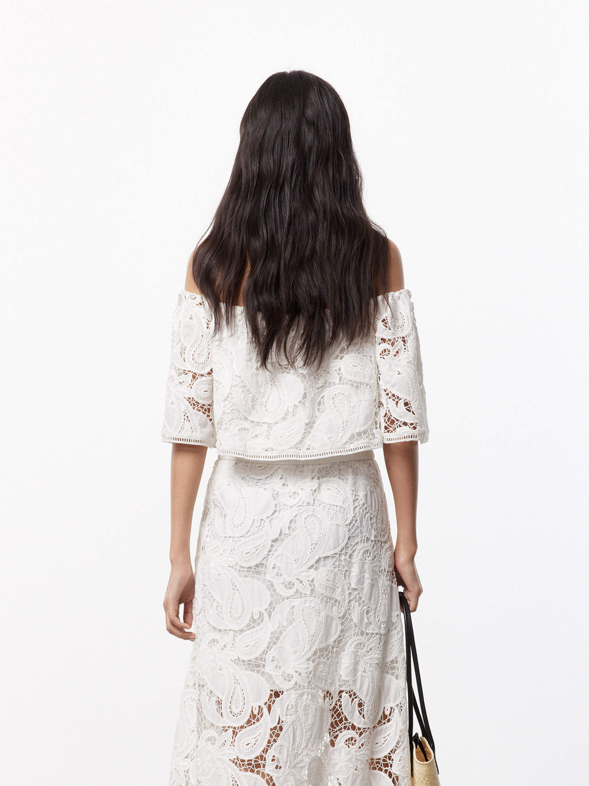 Off Shoulder Lace Blouse - Image 4